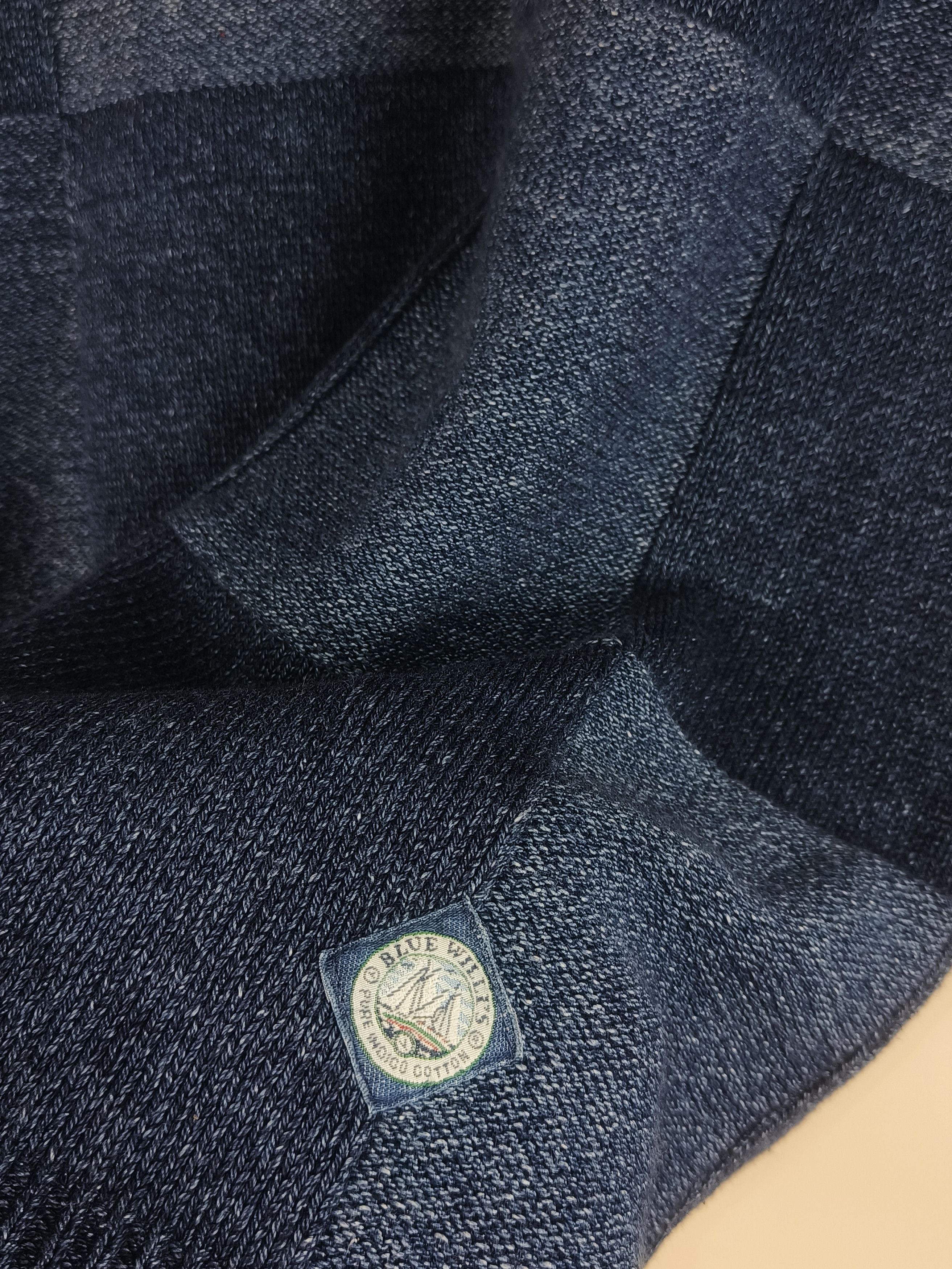 Vintage Blue Willi's Quarter-Zip Sweater Cotton Knit Pullover Size US L / EU 52-54 / 3 - 3 Thumbnail