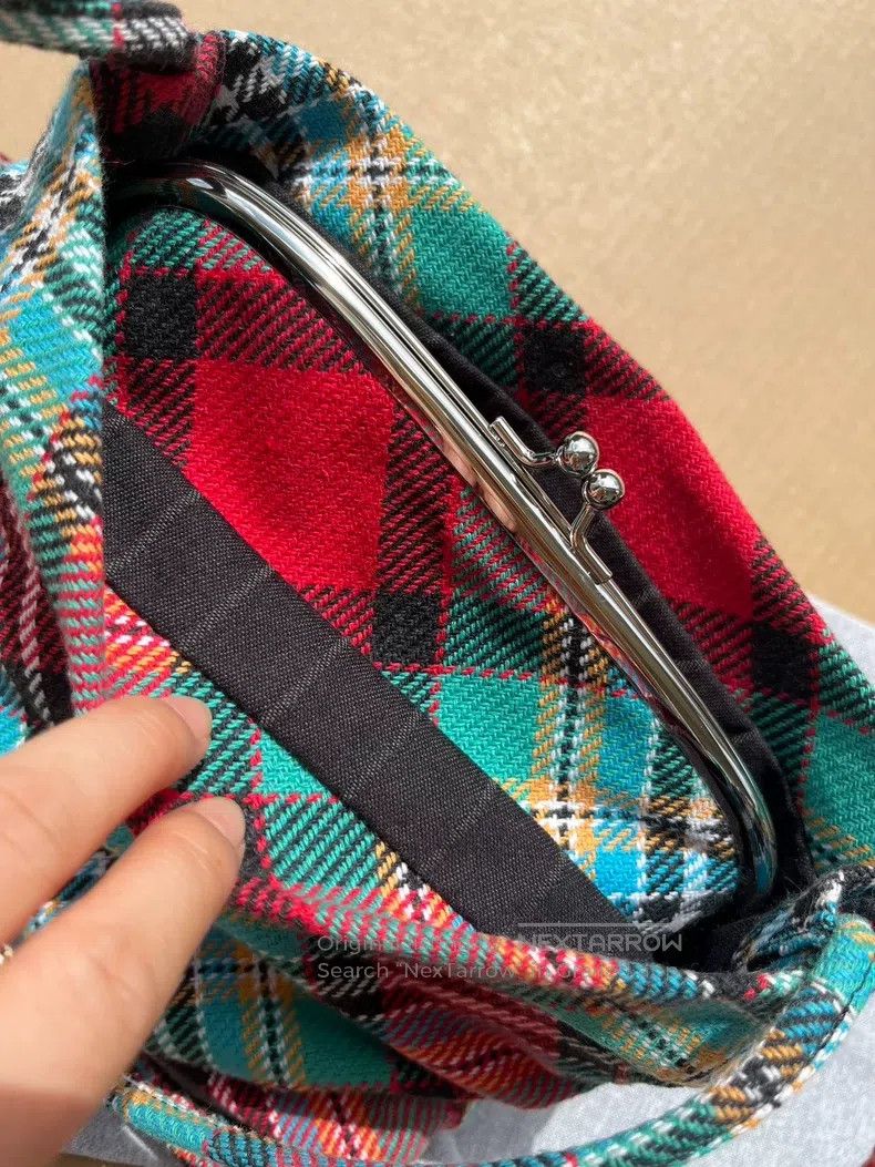 Vivienne Westwood Vivienne Westwood size os Plaid Cloud Shoulder Bag, Wallet Size ONE SIZE - 6 Thumbnail