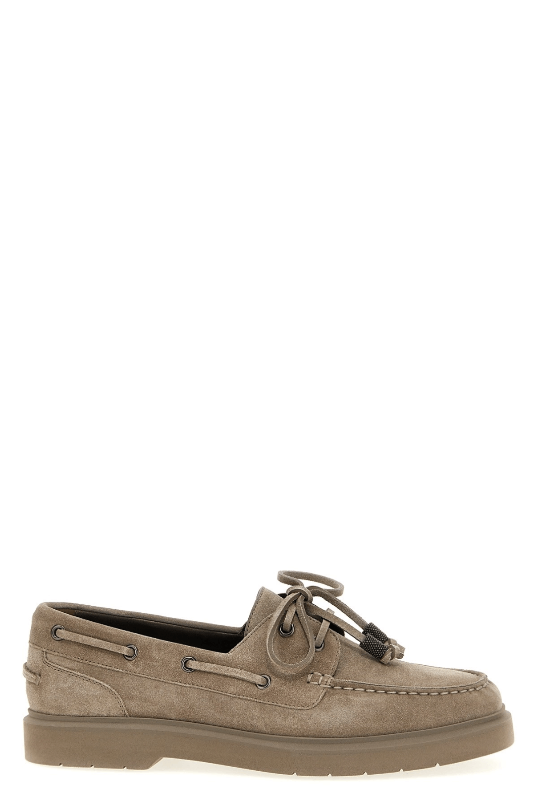 Brunello Cucinelli BRUNELLO CUCINELLI Gray Suede Loafers New & Authentic Size US 8 / IT 38 - 6 Thumbnail