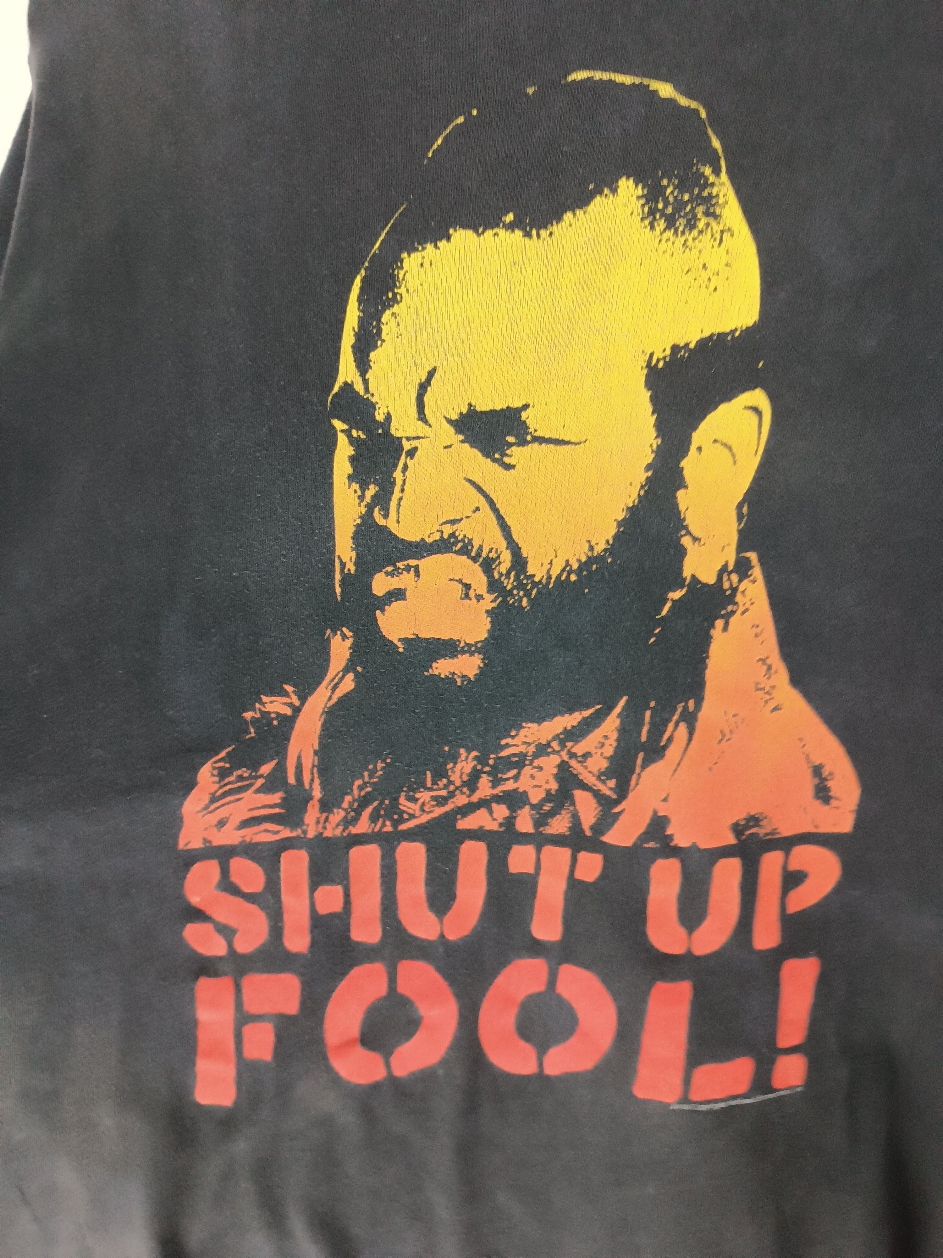 Vintage VINTAGE 2010 MR.T SHUT UP FOOL! TEE WWE WWF TYSON BOKER Size US XL / EU 56 / 4 - 9 Thumbnail