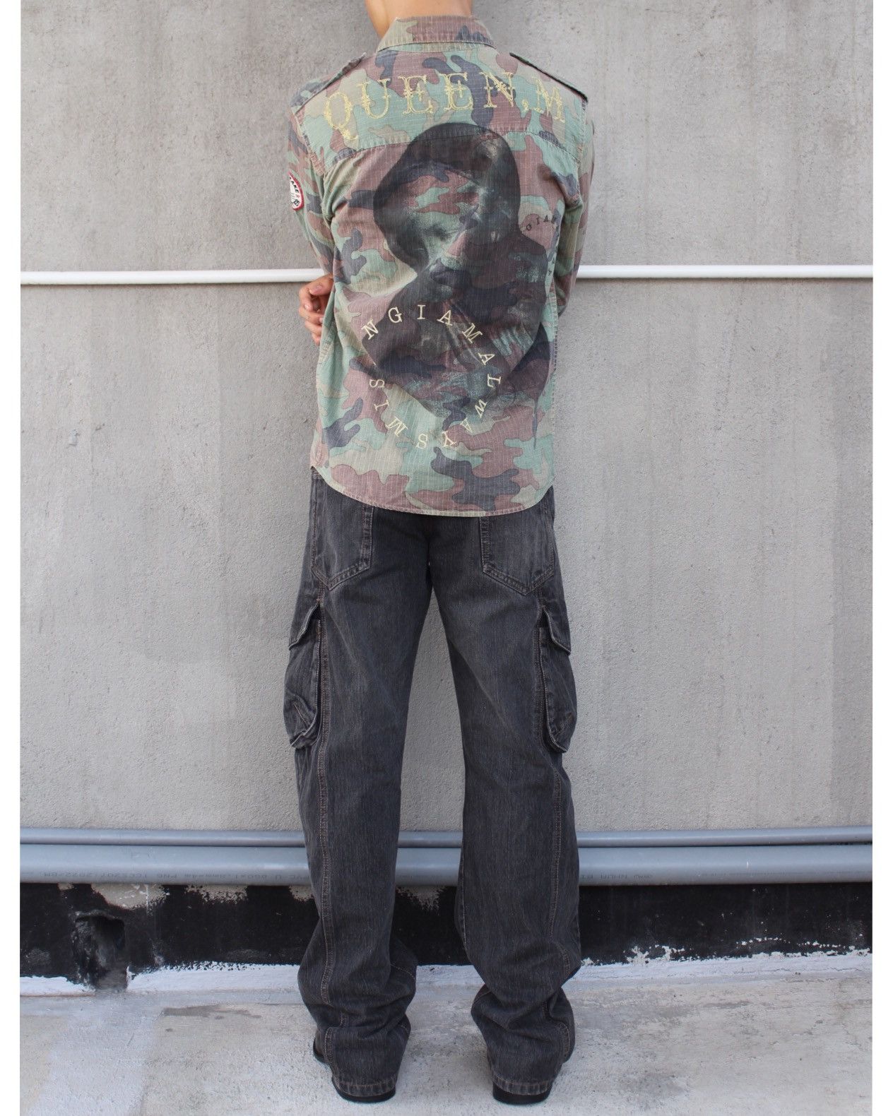 14th Addiction × If Six Was Nine × KMRii 2000S WHEREABOUTS CAMO I AM ALWAYS MISSING QUEEN JACKET Size US L / EU 52-54 / 3 - 8 Thumbnail