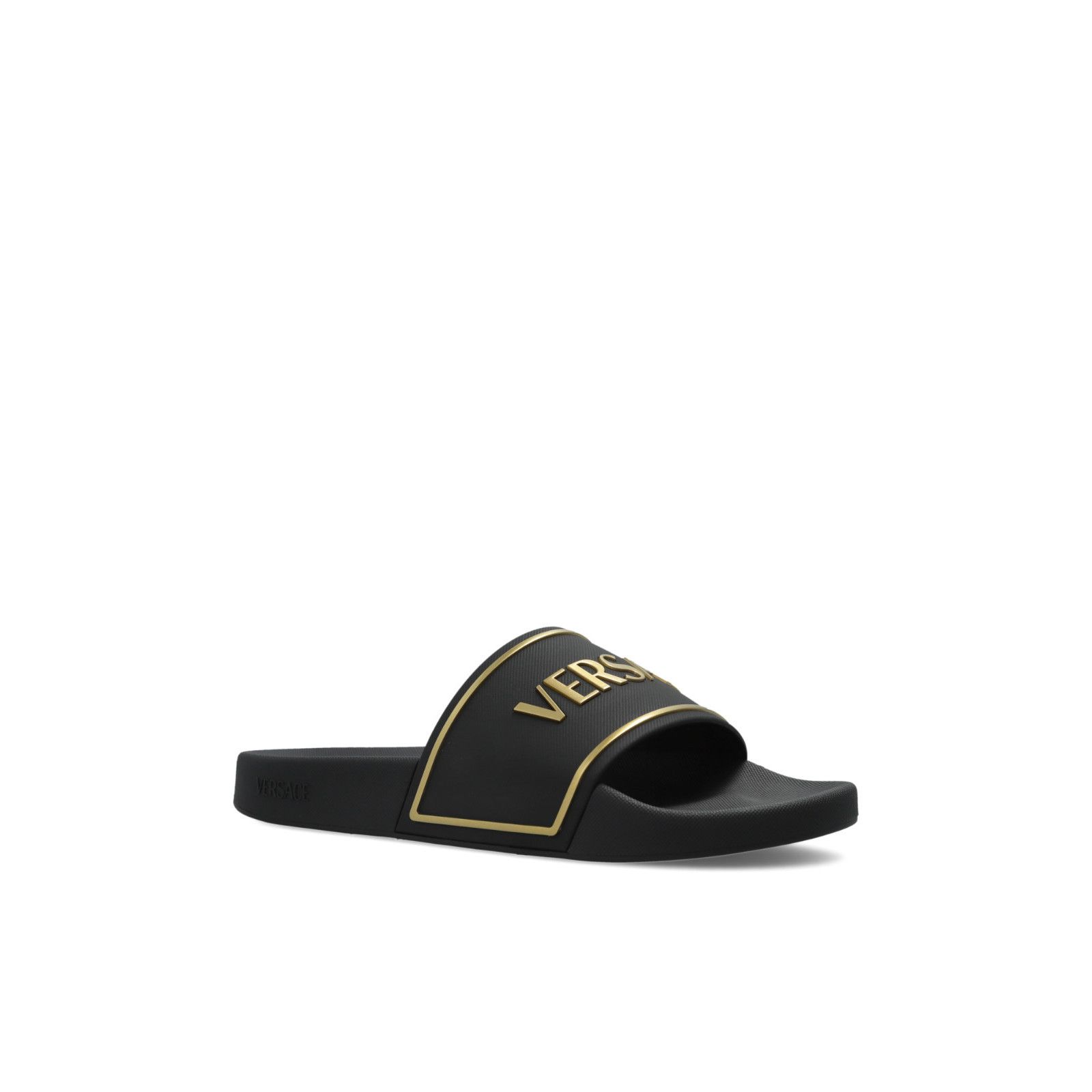 Versace VERSACE Black Rubber Slide Sandals New & Authentic (Men's si Size US 11 / EU 44 - 2 Thumbnail