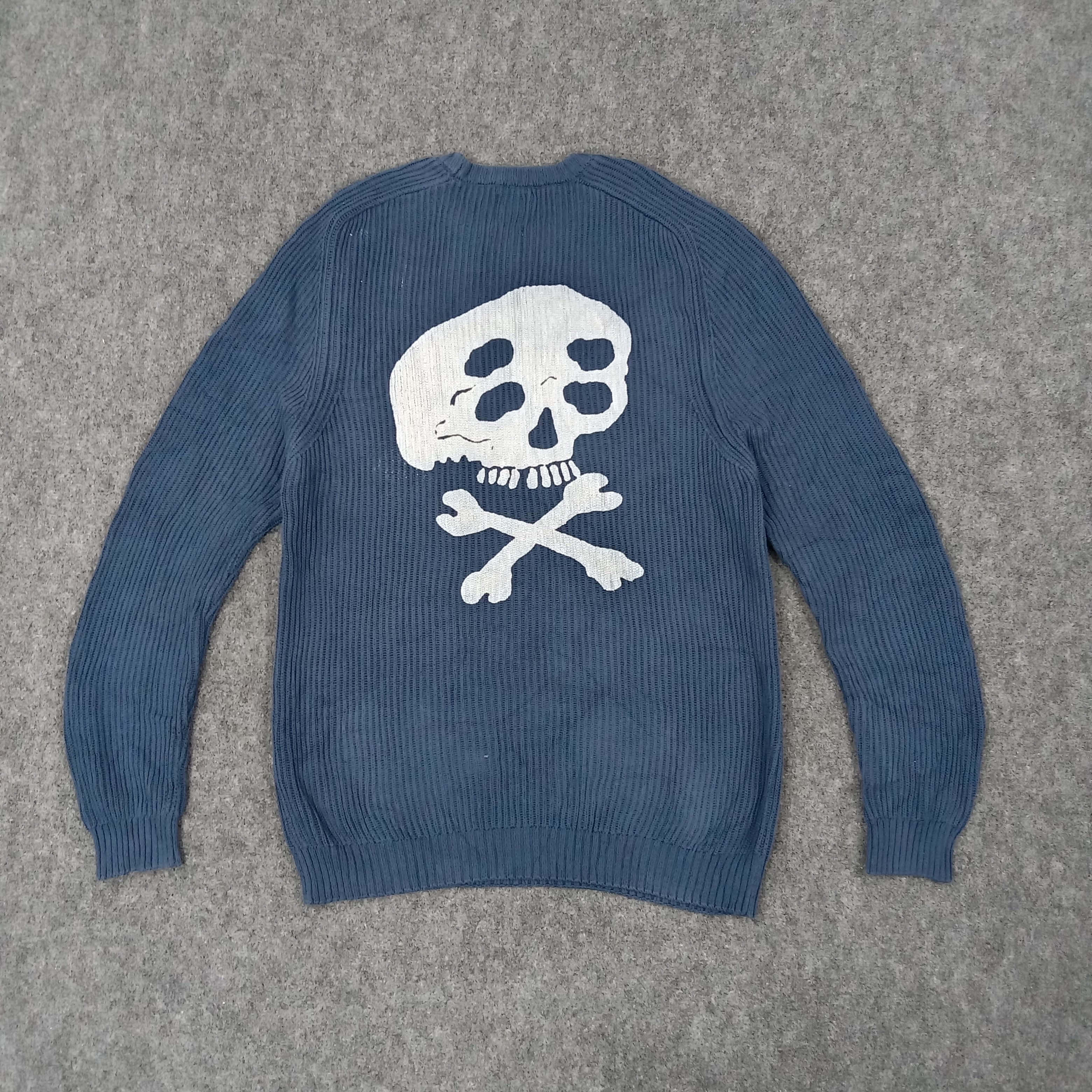 Vintage × Zara ZARA x SKULLS Japanese Style Custom Knitwear C229N16 Size US S / EU 44-46 / 1 - 1 Thumbnail