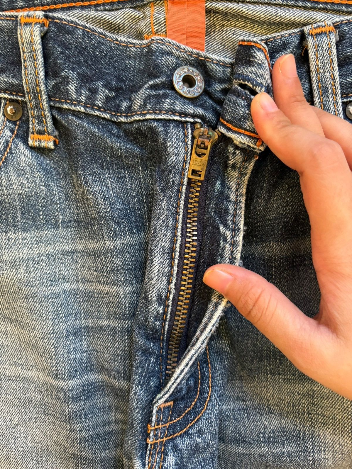Levi's Vintage 90s Classic Levis 503 Faded Wash Baggy Jeans Size US 34 / EU 50 - 3 Thumbnail