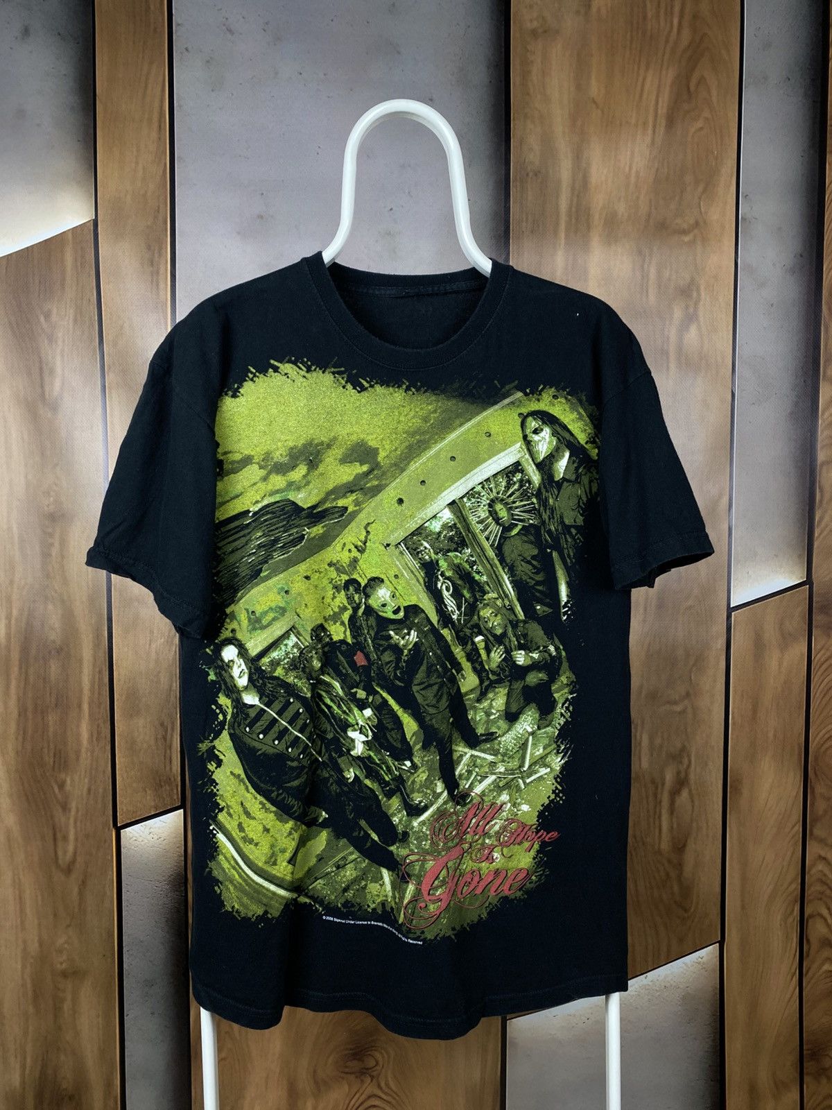 Slipknot 🎸Vintage 2008 T-Shirt Slipknot All Hope Overprint Tour Tee🎸 Size US M / EU 48-50 / 2 - 1 Thumbnail