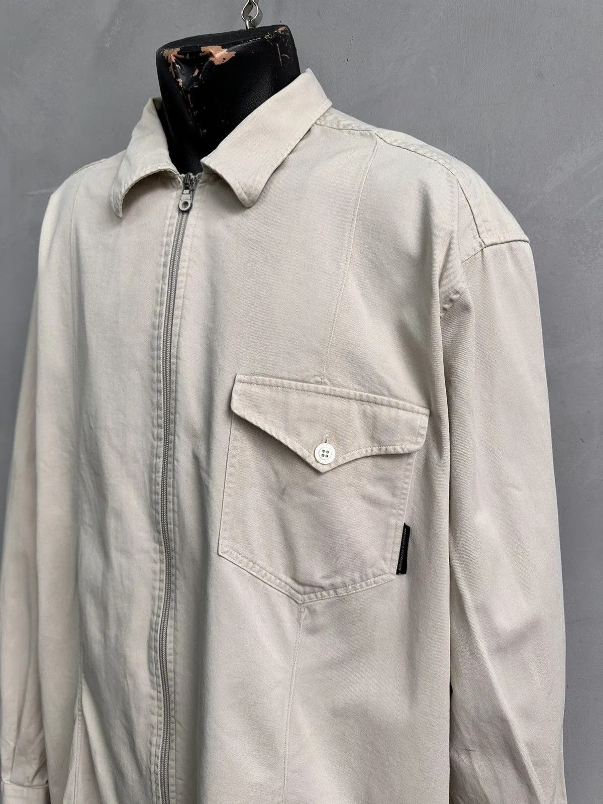 Vintage Beige Jacket Dolce Gabbana Vintage Mens Workwear Japan Y2K Size US XL / EU 56 / 4 - 2 Thumbnail