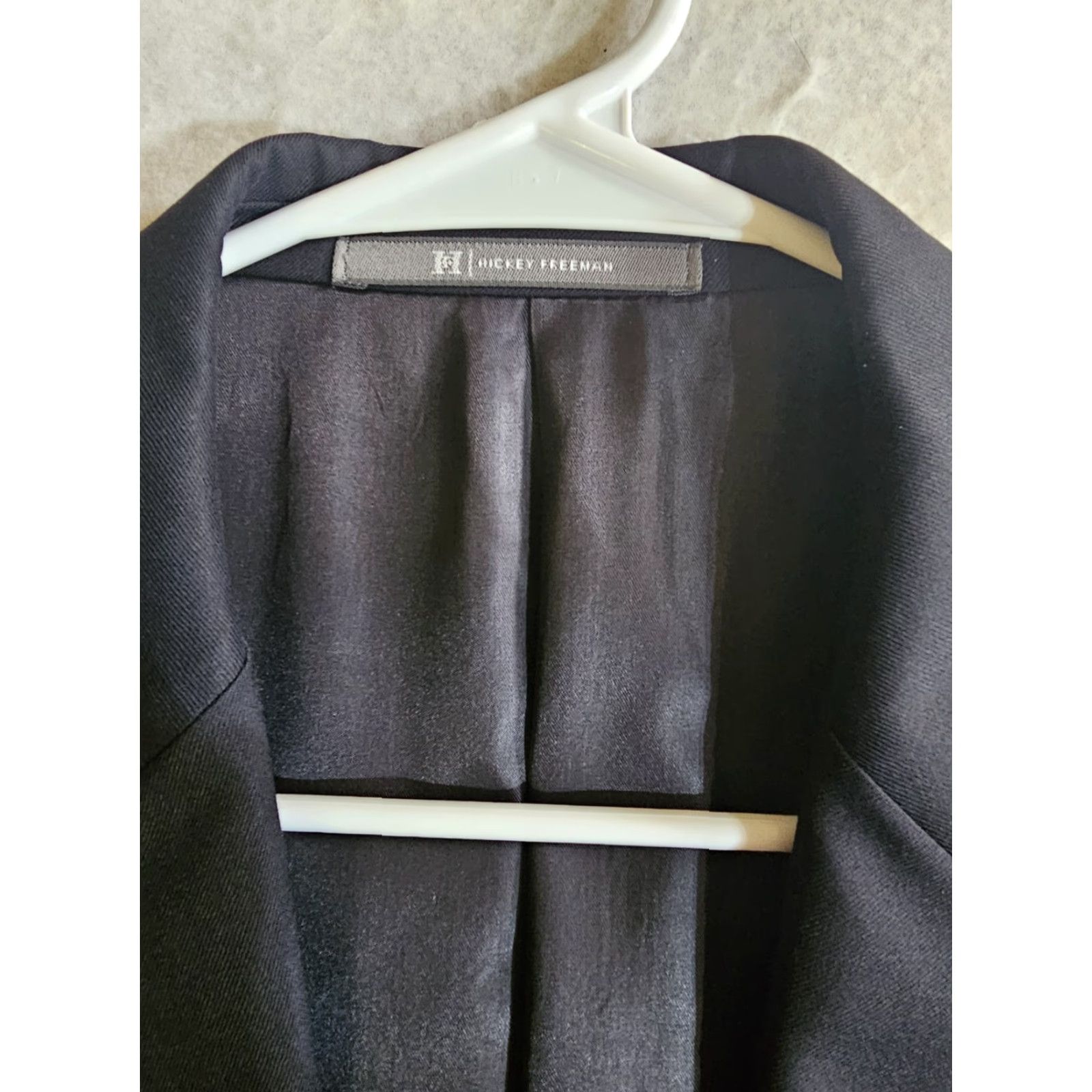 Loro Piana Hickey Freeman Loro Piana Tasmanian Super 130s Dark Gray Solid Blazer Men's 43R Size 46R - 3 Thumbnail