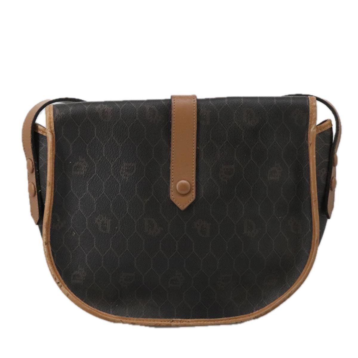 Dior DIOR Honeycomb Canvas Shoulder Bag Leather Black Size ONE SIZE - 2 Thumbnail