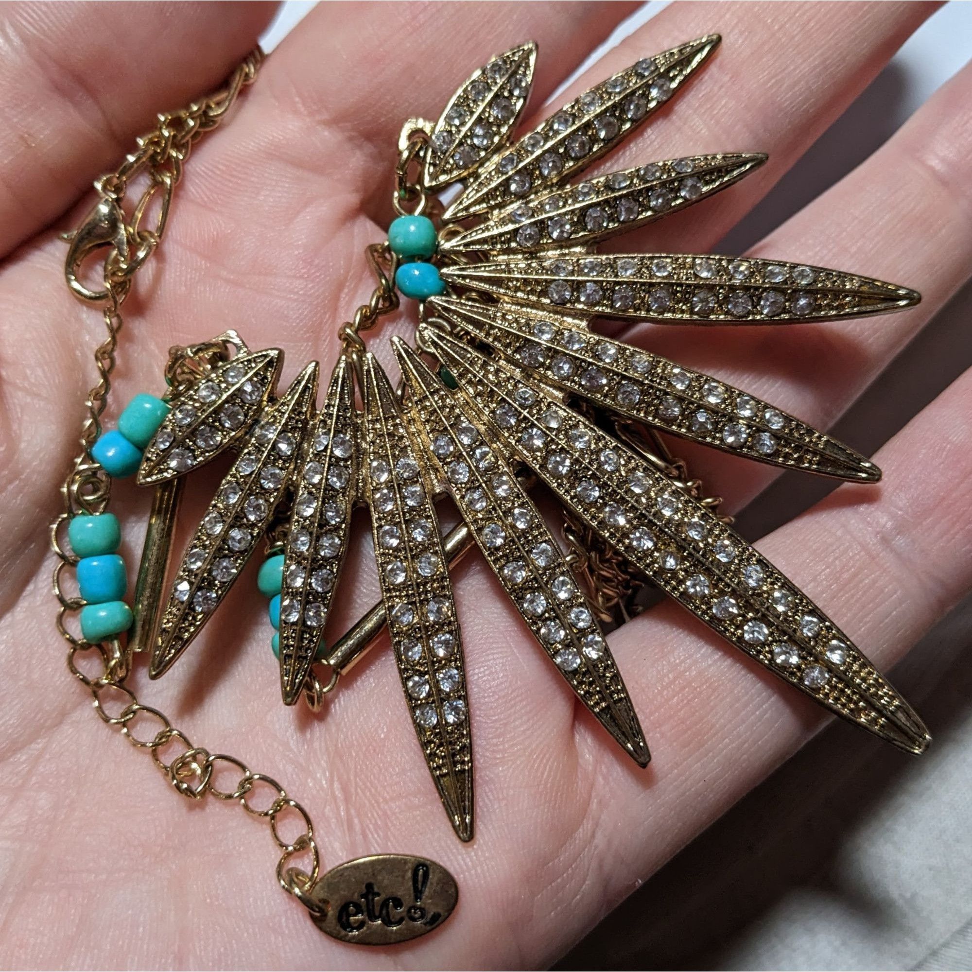 Other Southwestern Sunburst Rhinestone Pendant Necklace Size ONE SIZE - 7 Thumbnail