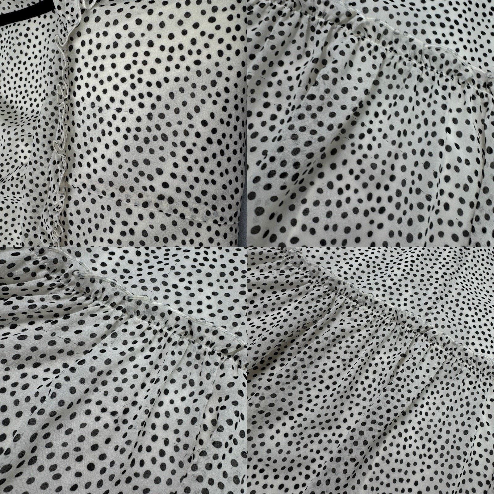 ME+EM ME+EM Polkadot Print Georgette Swing Dress Dotty Size S / US 4 / IT 40 - 23 Thumbnail