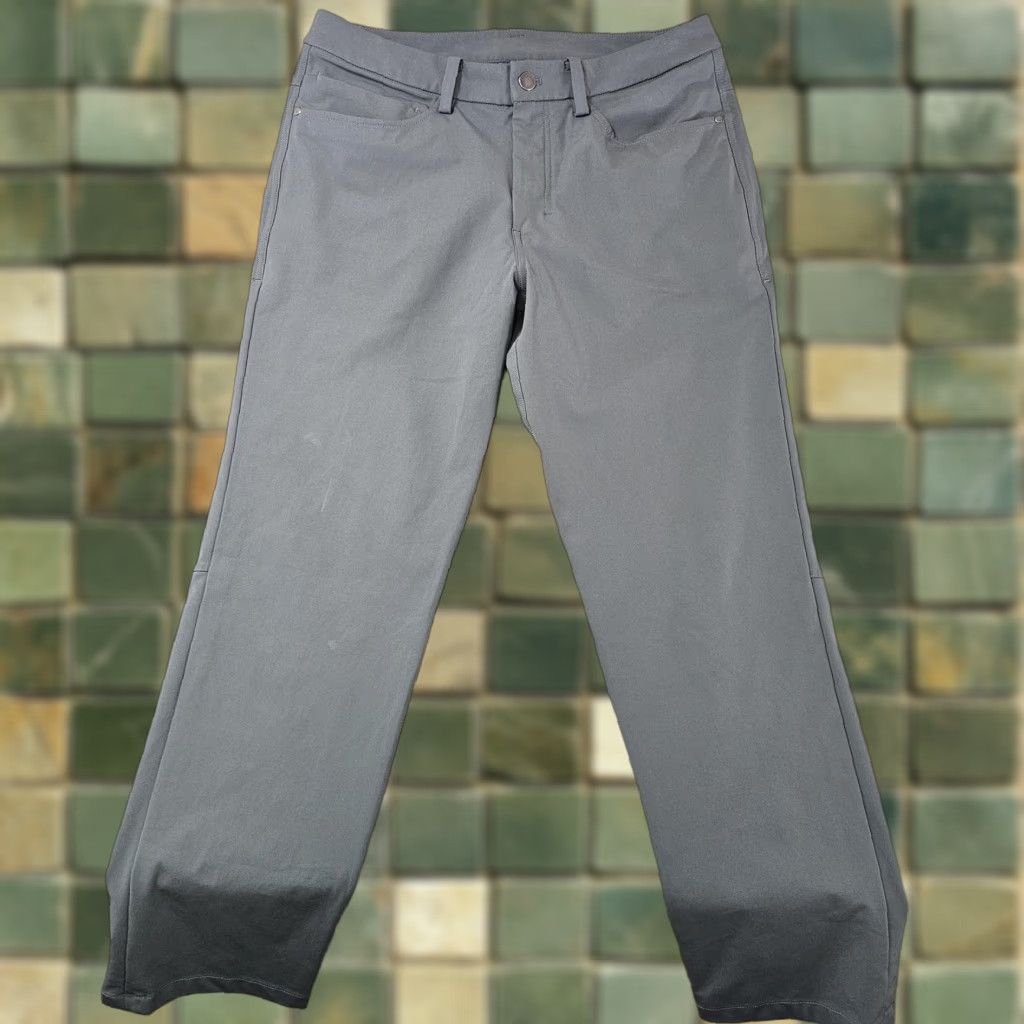 Lululemon Lululemon Pants Mens 30x28 Gray Stretch Chino 5 Pocket Casual Tech Travel Office Size US 30 / EU 46 - 1 Thumbnail