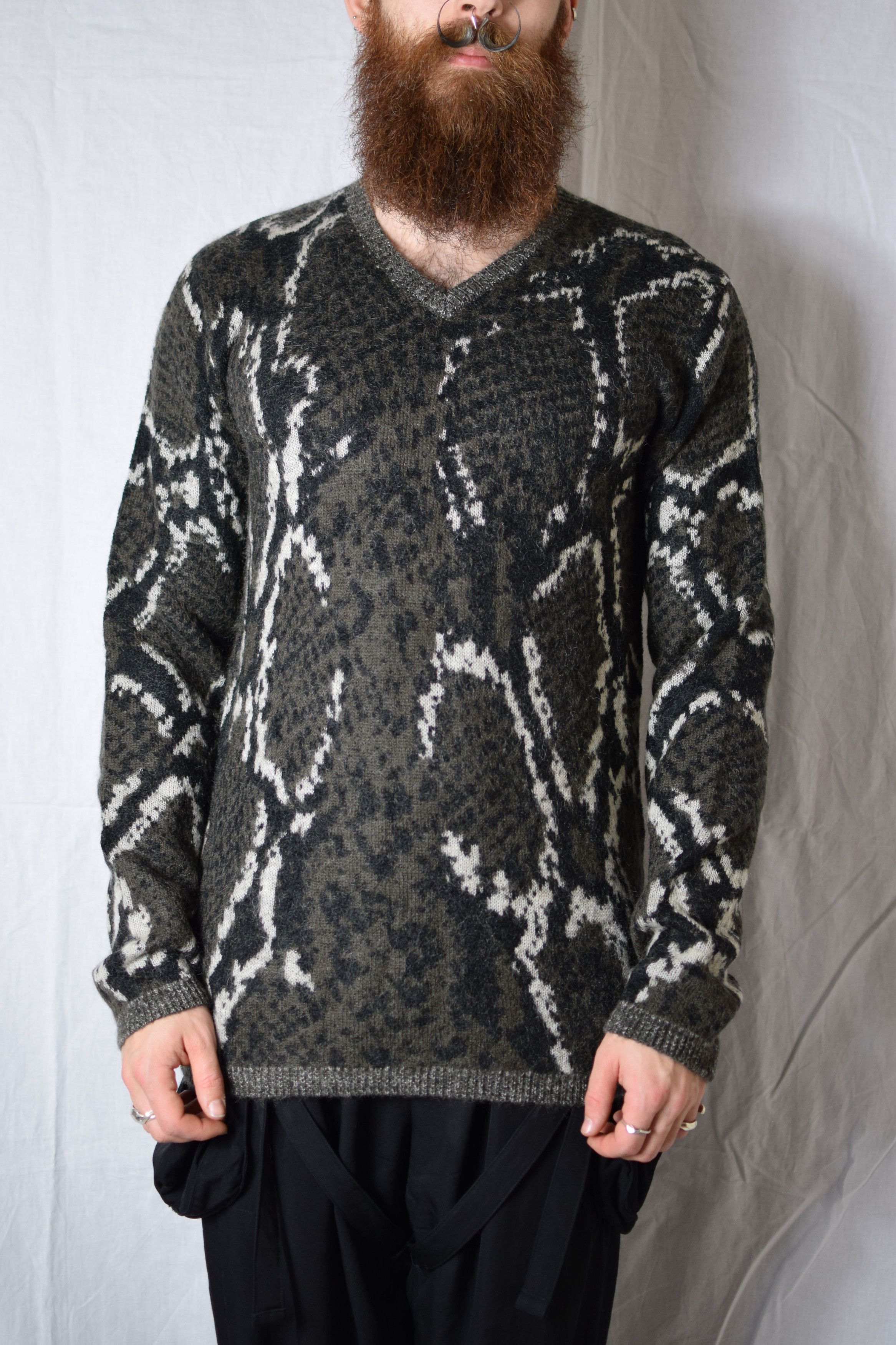 Yohji Yamamoto YYPH AW13 Python Pattern Knit - HQ-K03-173 Size US L / EU 52-54 / 3 - 4 Thumbnail