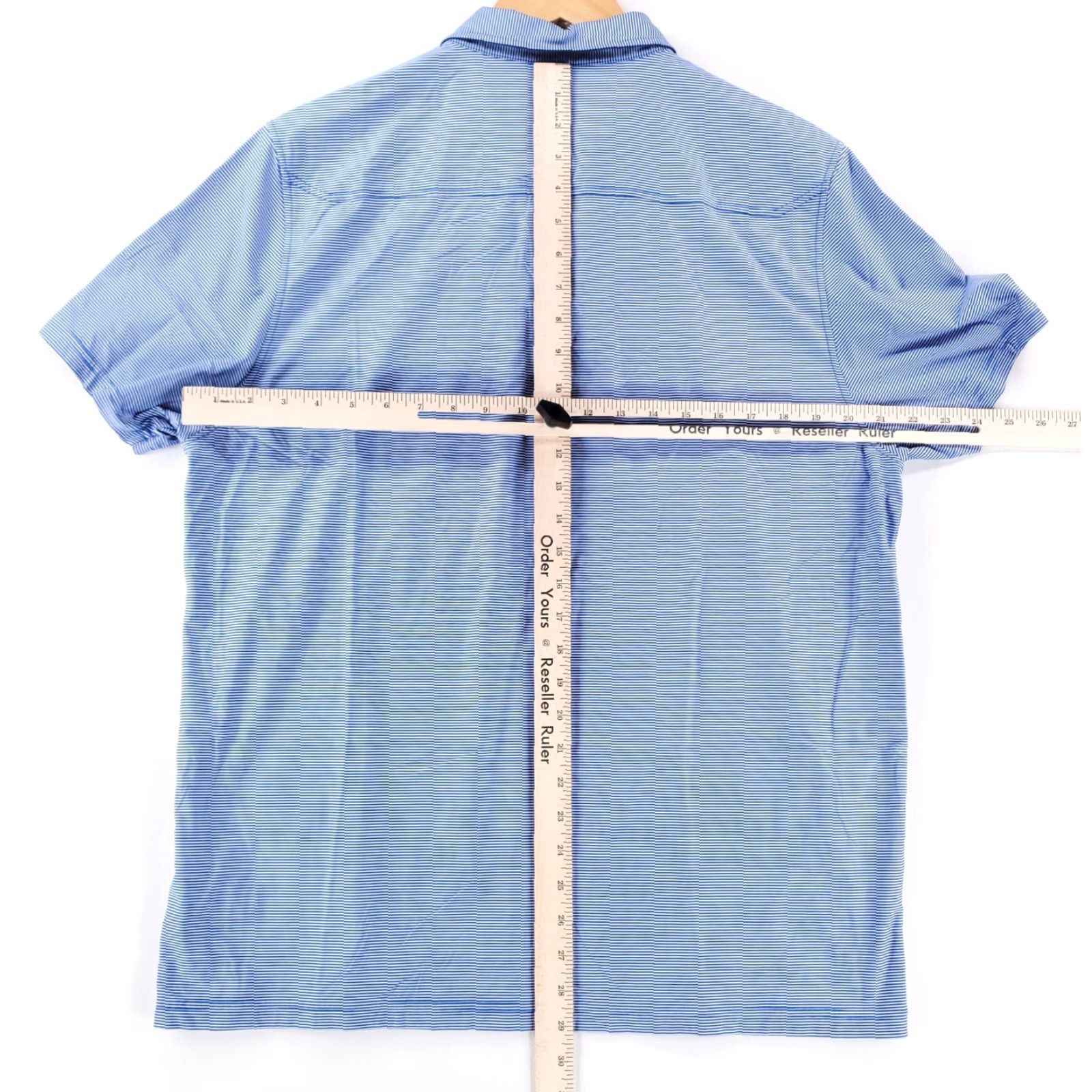 Rhone Rhone Polo Shirt Blue White Striped Short Sleeve Mens XL Size US XL / EU 56 / 4 - 4 Thumbnail