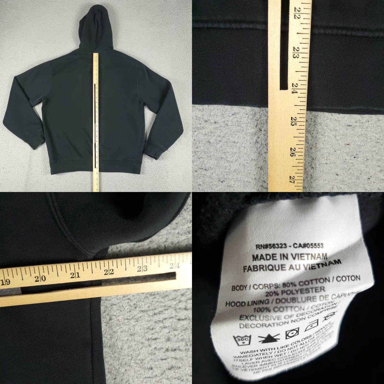 Jordan Brand Jordan Hoodie Mens Small Black Jumpman Pullover Sweatshirt Shirt Size US S / EU 44-46 / 1 - 8 Thumbnail
