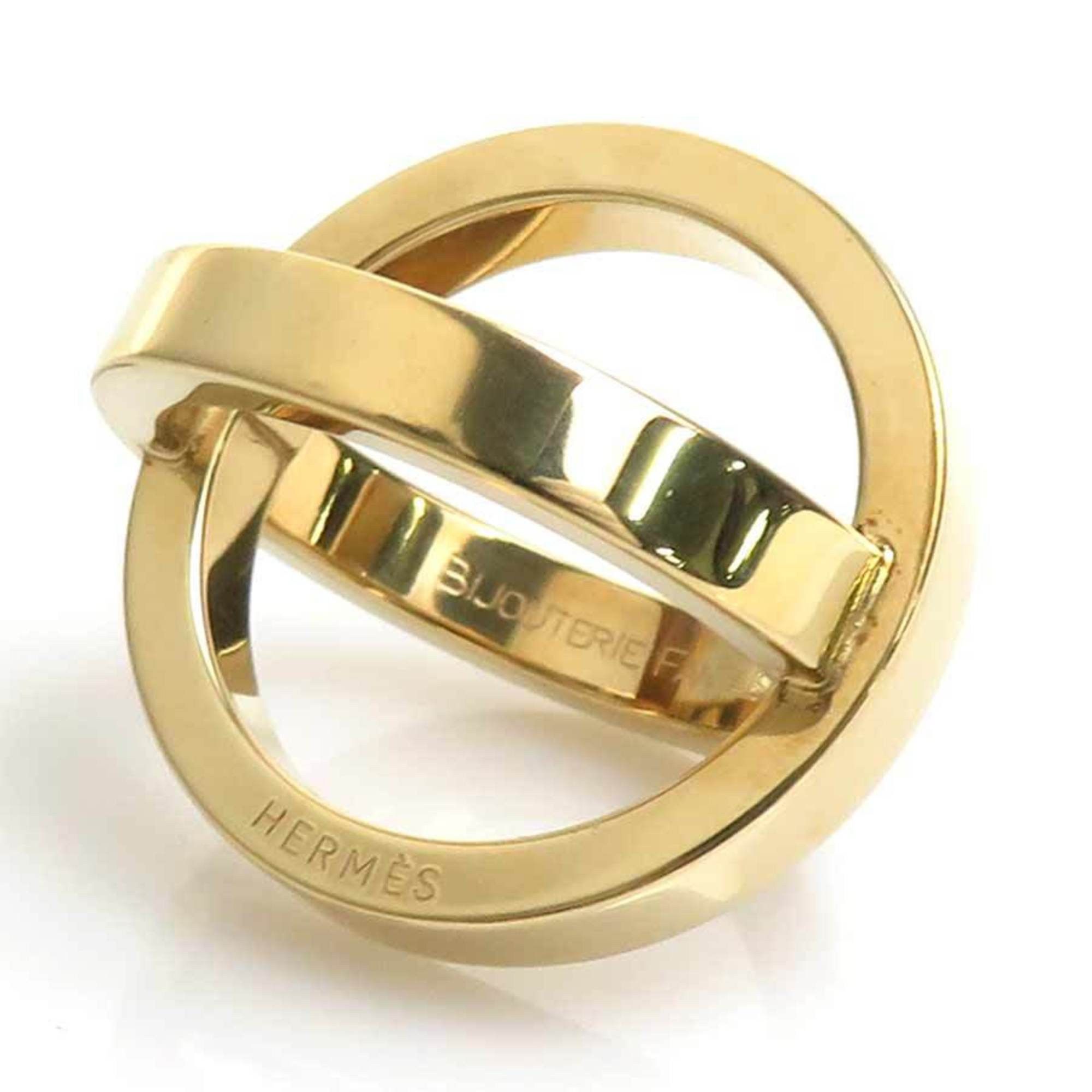 Hermes Hermes Hermès Bijoutierie Fantaisie scarf and ring in gold, women's, e61166a Size ONE SIZE - 1 Thumbnail