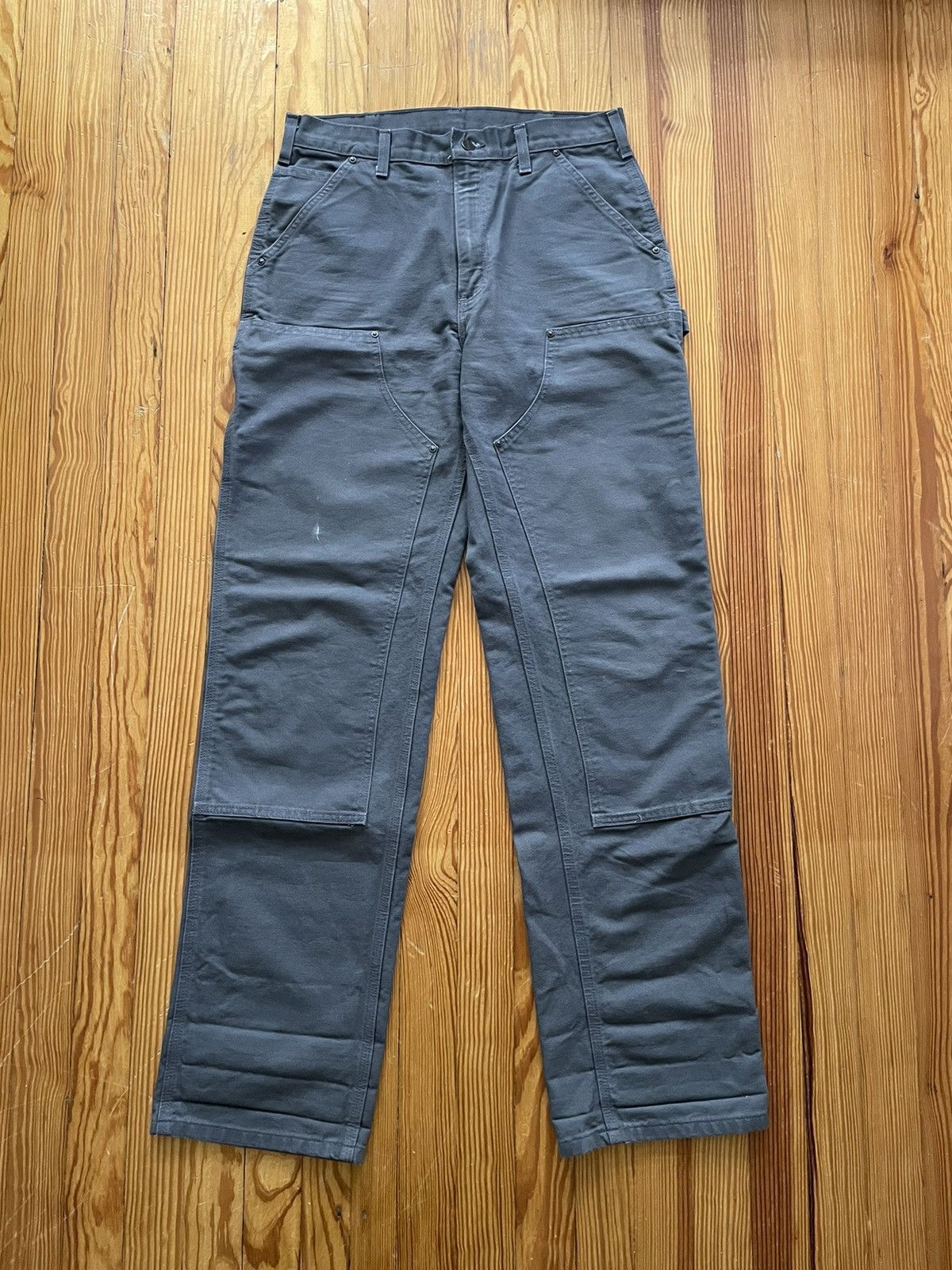 Carhartt Vintage Carhartt Double Knee Pants Gravel Gray | Grailed