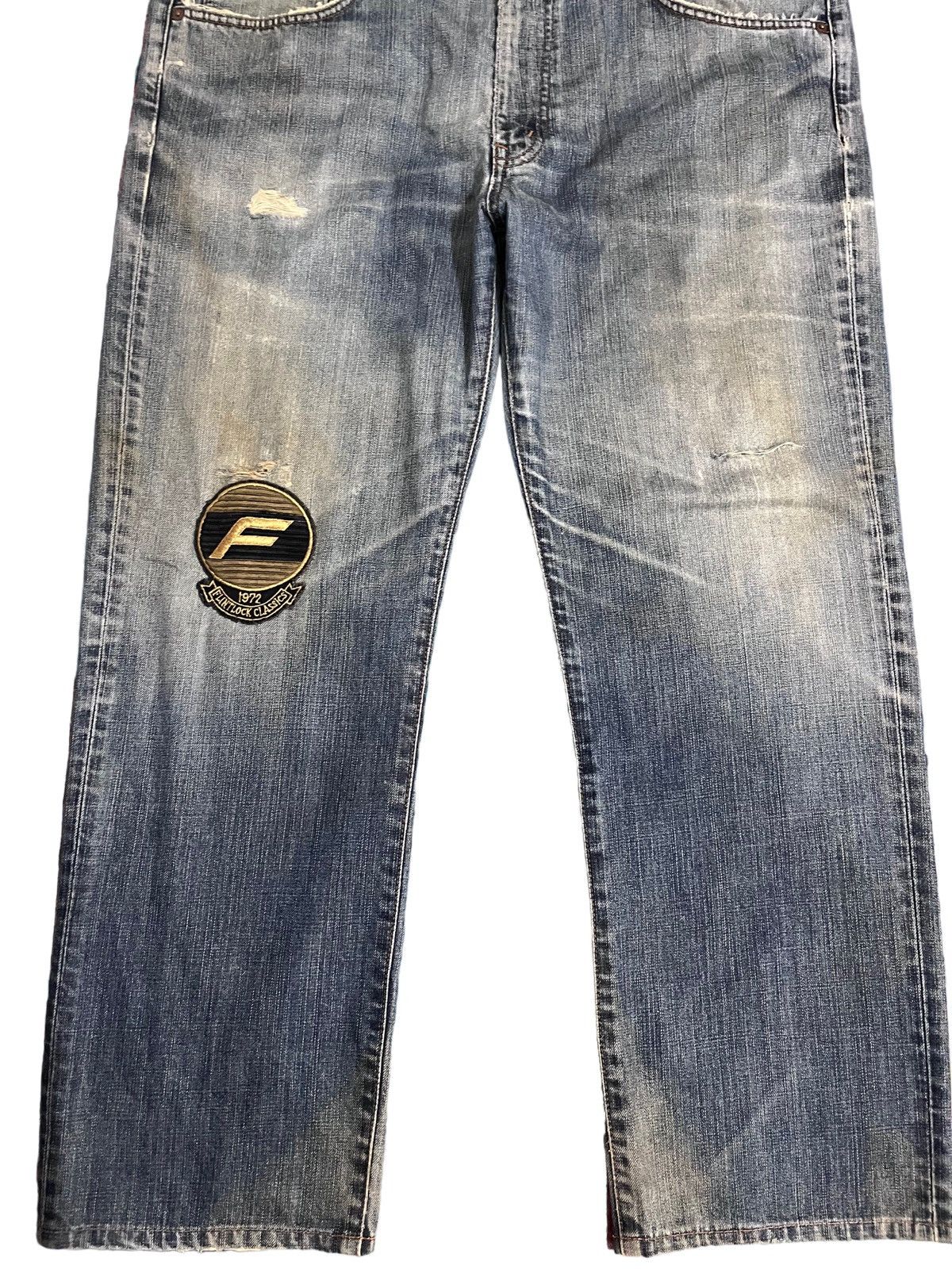Edwin × Japanese Brand × Vintage Vintage Edwin 503 Baggy Flintlock Patches Style Denim Size US 41 - 3 Thumbnail