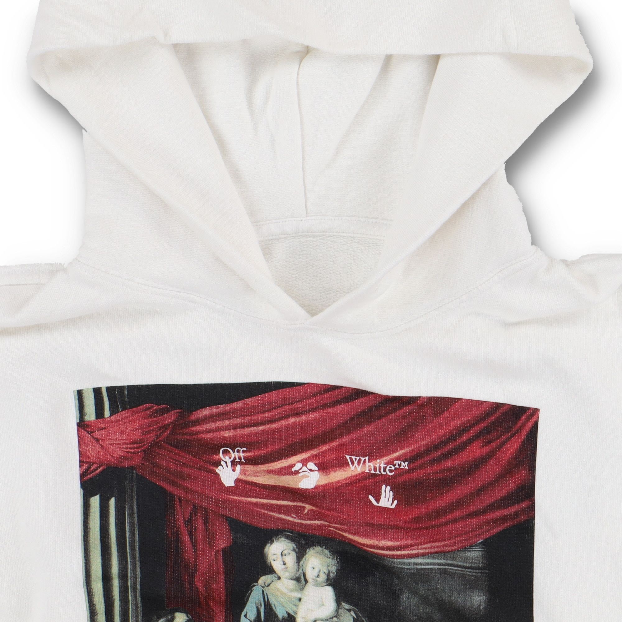 Off-White White Caravaggio Arrows Oversized Hoodie Size US S / EU 44-46 / 1 - 6 Thumbnail