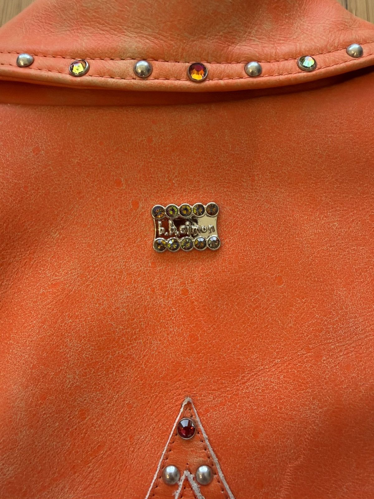 Supreme × Vanson Leathers Vanson Leather x Supreme x BB Simon Leather Jacket (Orange) Size US M / EU 48-50 / 2 - 4 Thumbnail