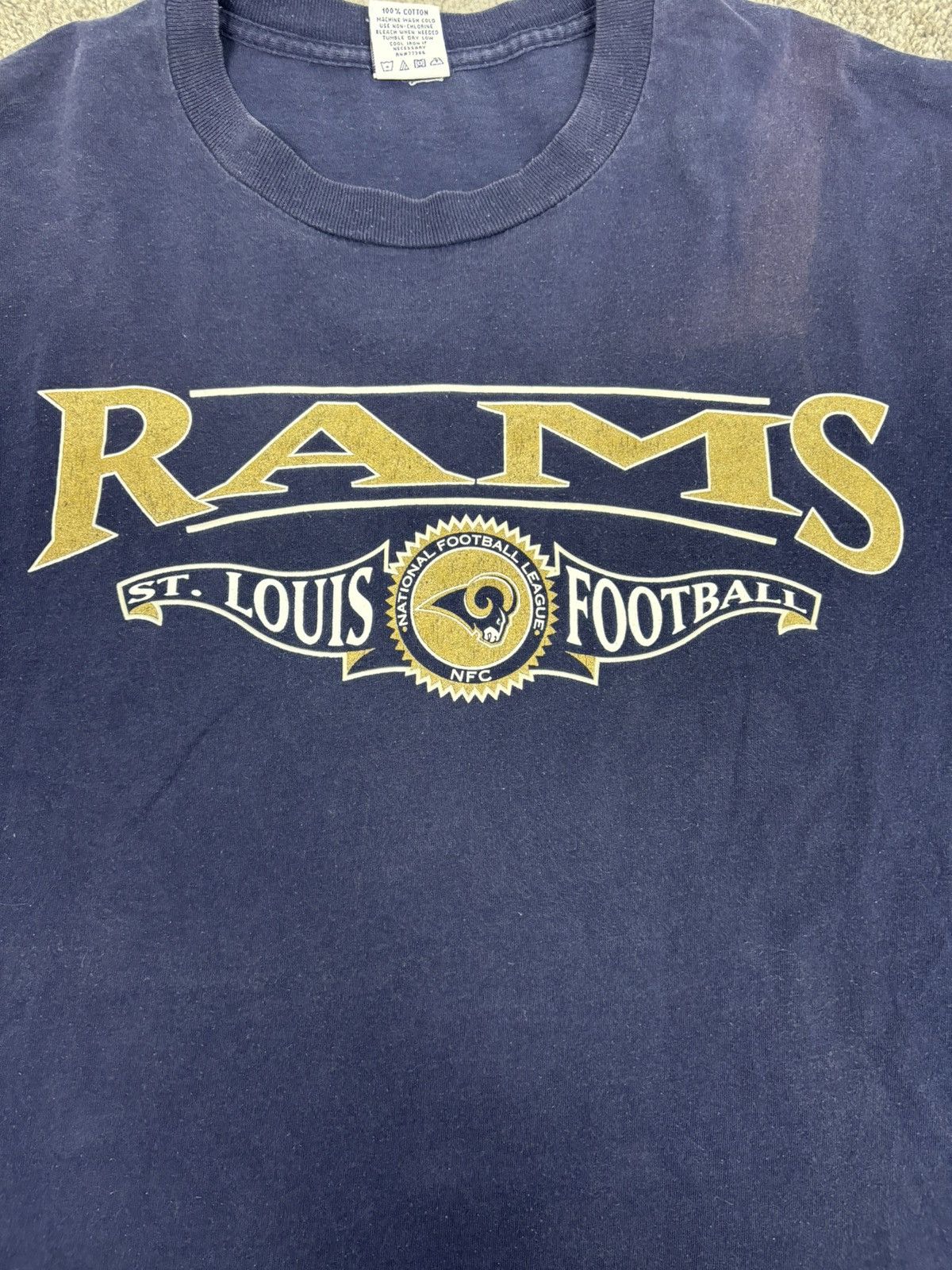 NFL × Vintage Vintage st louis rams nfl long sleeve tshirt Size US XL / EU 56 / 4 - 2 Thumbnail