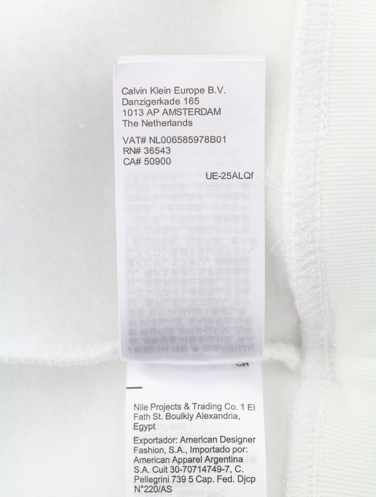 Calvin Klein XL Bright White Hooded Logo Pullover Hoodie 87447 Size US XL / EU 56 / 4 - 9 Thumbnail