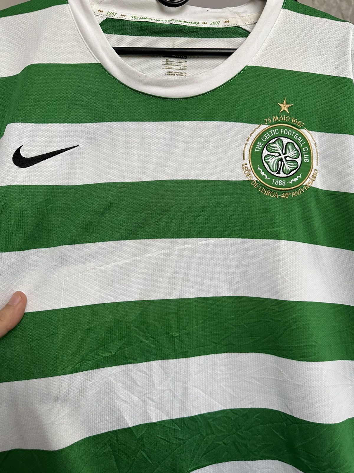 Nike 2007/2008 Nike Celtic Soccer Jersey T-Shirt Vintage Size US XXL / EU 58 / 5 - 7 Thumbnail