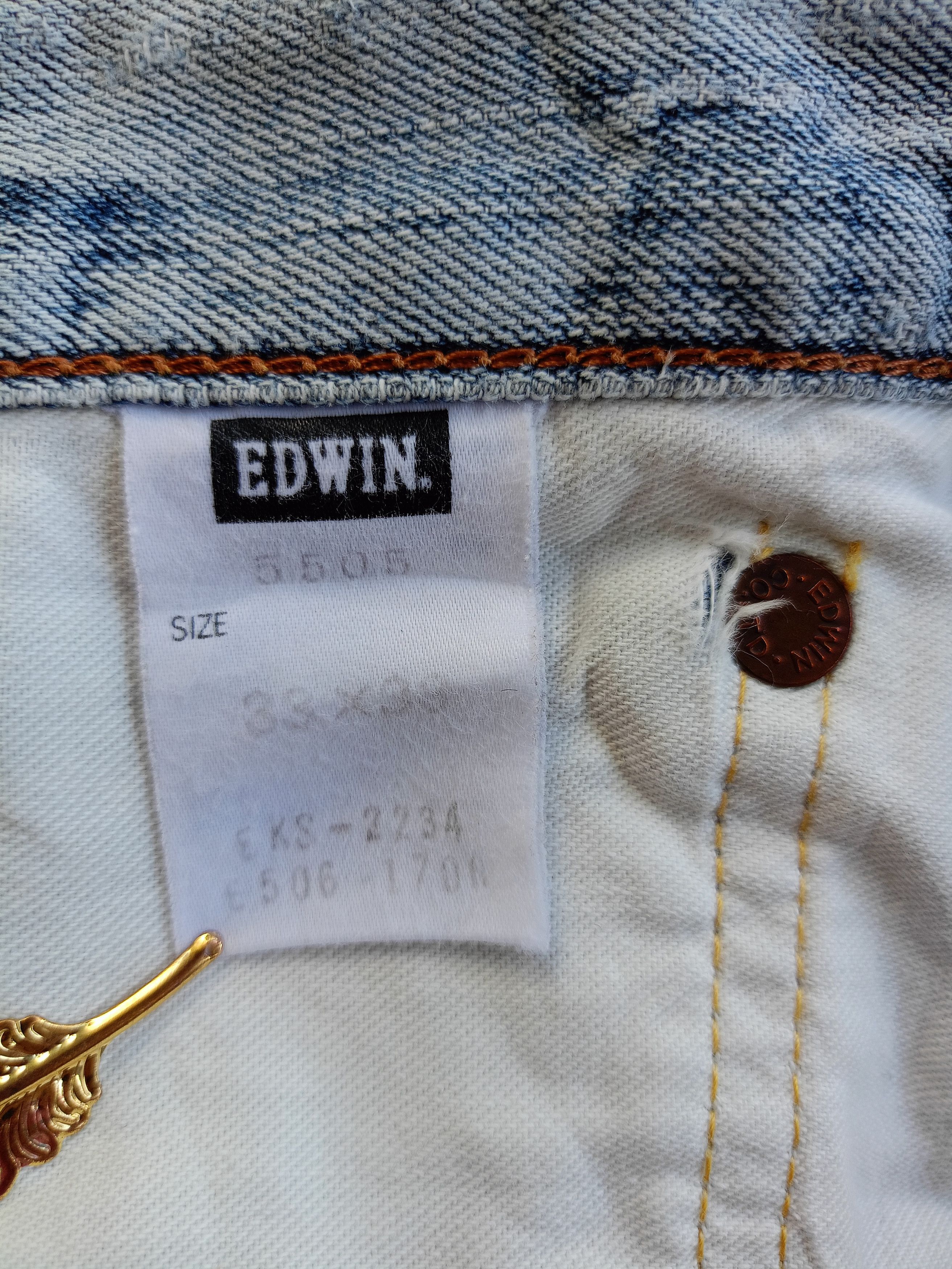 Edwin × Vintage EDWIN Selvedge Vintage Streetwear Denim Size US 33 - 14 Thumbnail