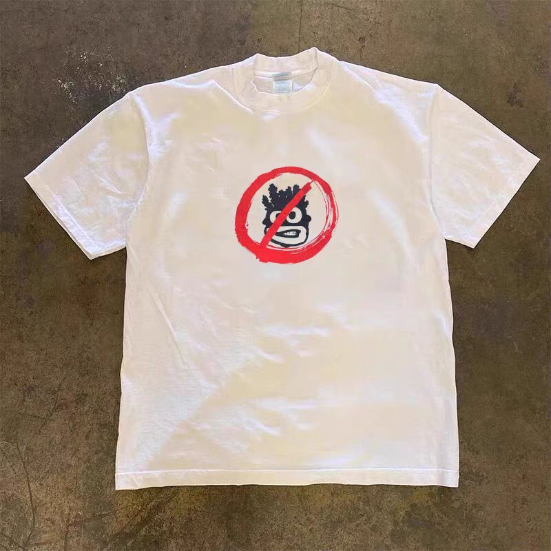 Vintage Casual washed retro cartoon printed cotton t-shirt Size US M / EU 48-50 / 2 - 1 Thumbnail