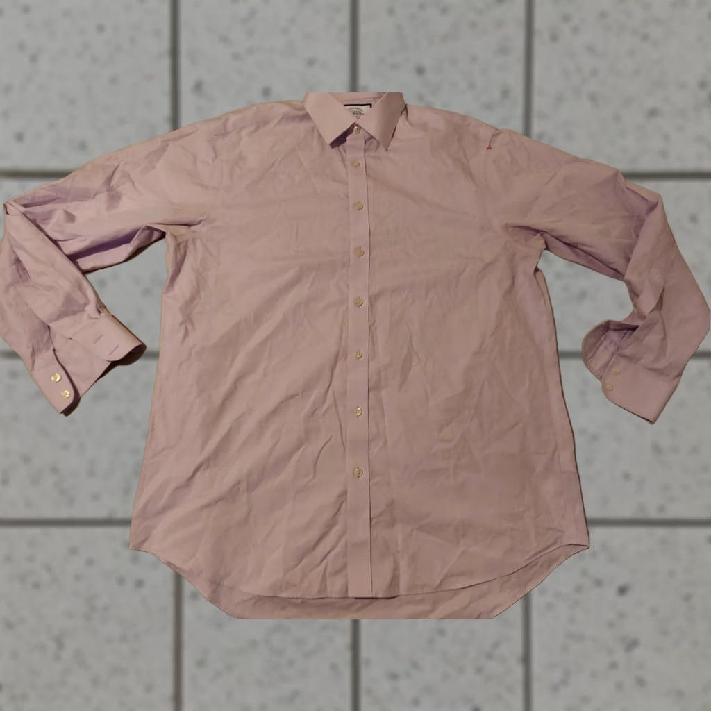 Charles Tyrwhitt Charles Tyrwhitt Dress Shirt Purple Button Collared Cotton Mens 16 1/2 36 Size 46R - 1 Thumbnail