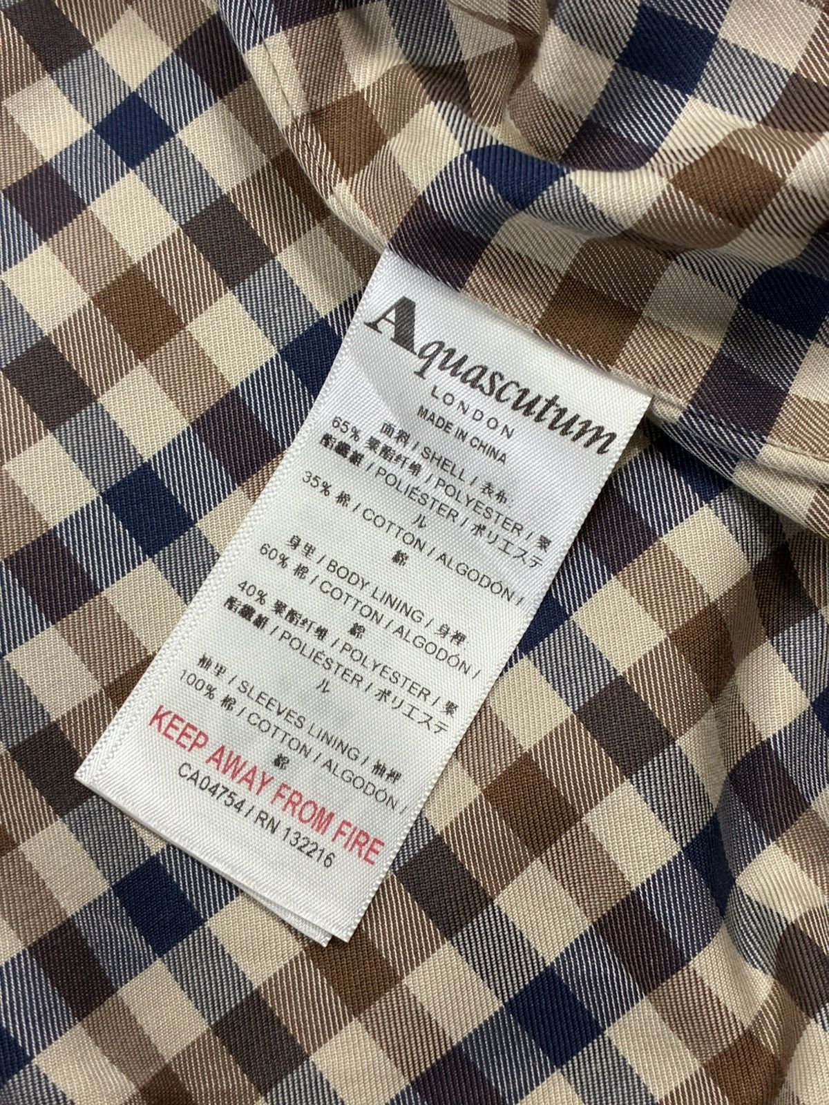 Aquascutum × Supreme FW16 Supreme x Aquascutum Waterproof Jacket Plaid Size M Size US M / EU 48-50 / 2 - 6 Thumbnail
