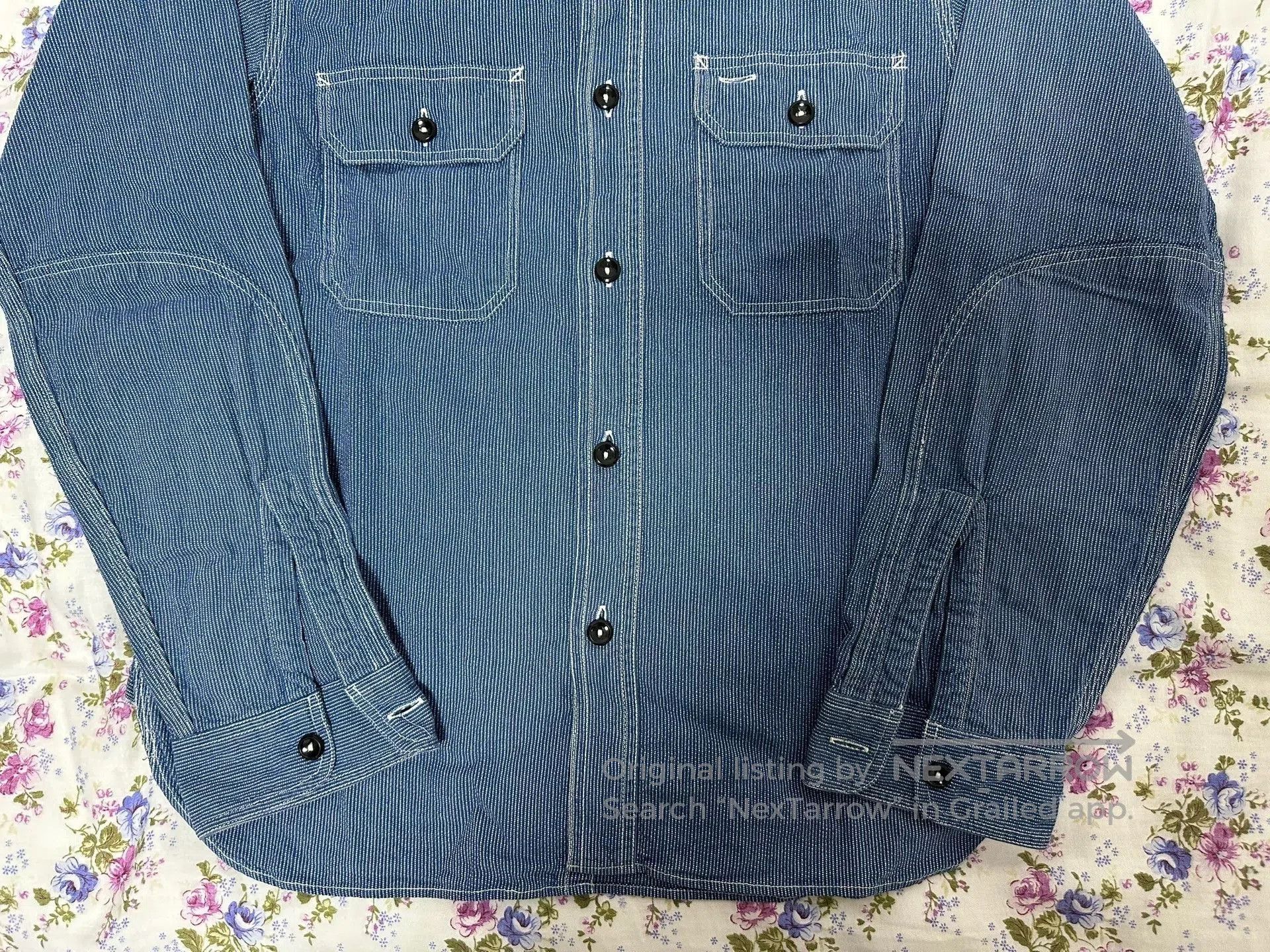 Sugar Cane Sugar Cane MFG. Pepper Salt Work Shirt. Size US S / EU 44-46 / 1 - 4 Thumbnail