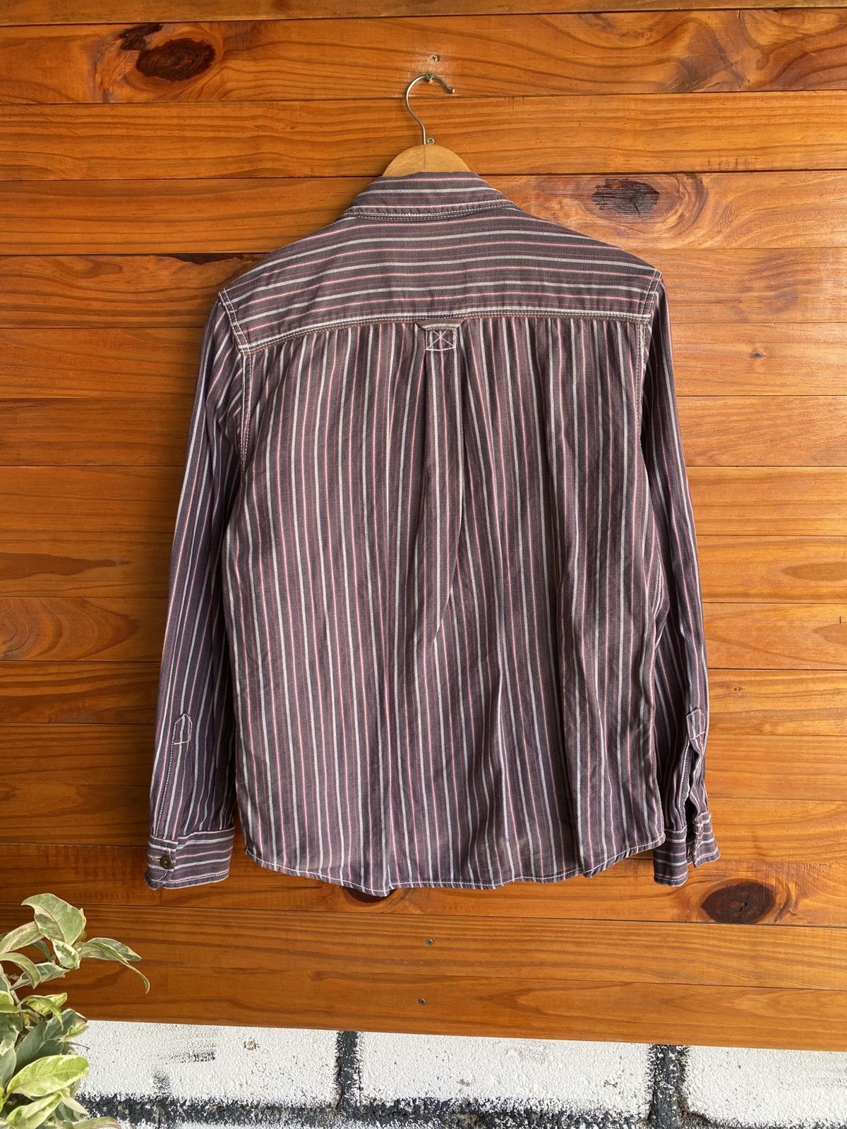 Japanese Brand Cox Original Create Barefoot Striped Zip Shirt Casual Shirt Size US M / EU 48-50 / 2 - 10 Thumbnail