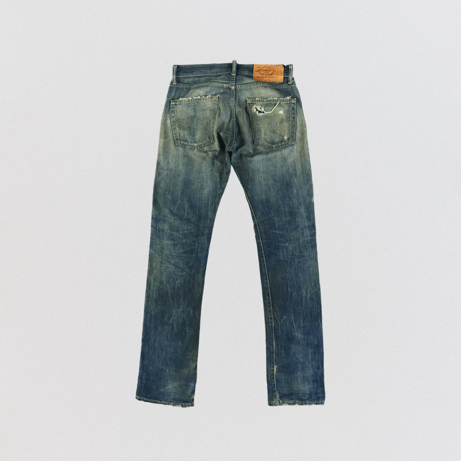 Levi's × Vintage 90s Vintage Distress Levis 505 Jeans-JM3208 Size US 31 - 2 Thumbnail
