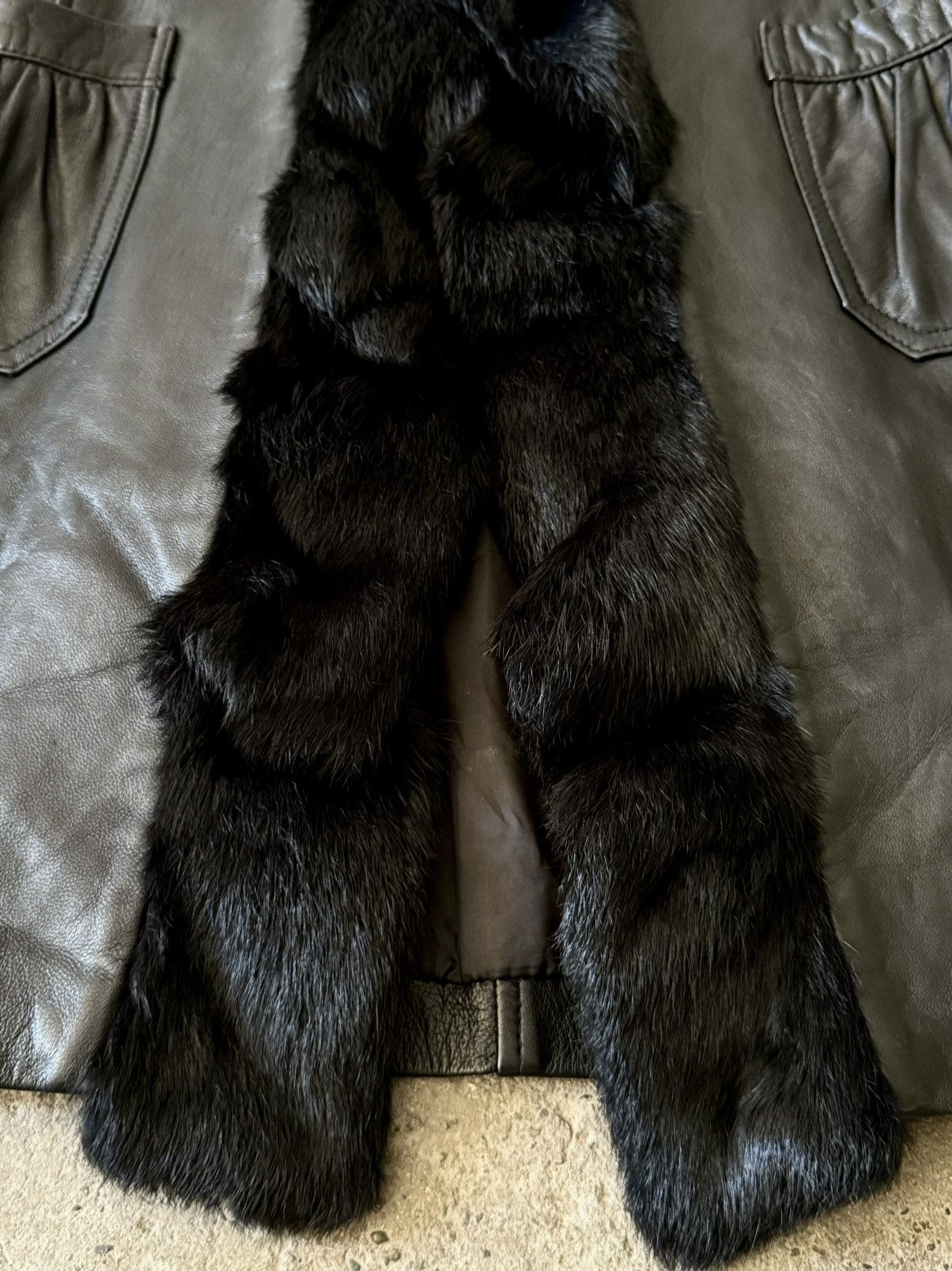 Hermes Vintage Archive Hermes -Maison Margiela - Fur -Leather Coat Size M / US 6-8 / IT 42-44 - 4 Thumbnail