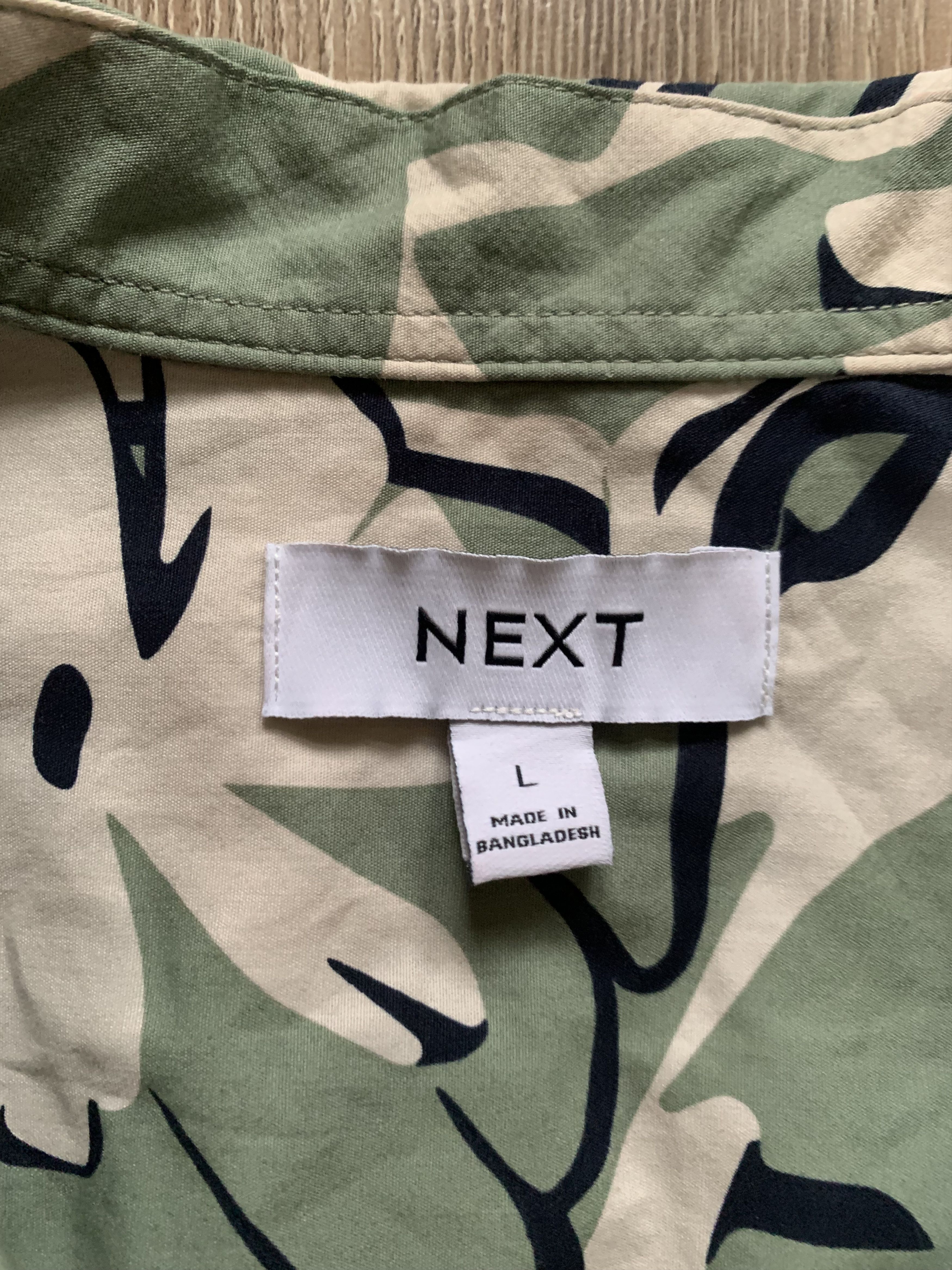 NEXT Next Green Hawaiian Shirt Size US L / EU 52-54 / 3 - 5 Thumbnail