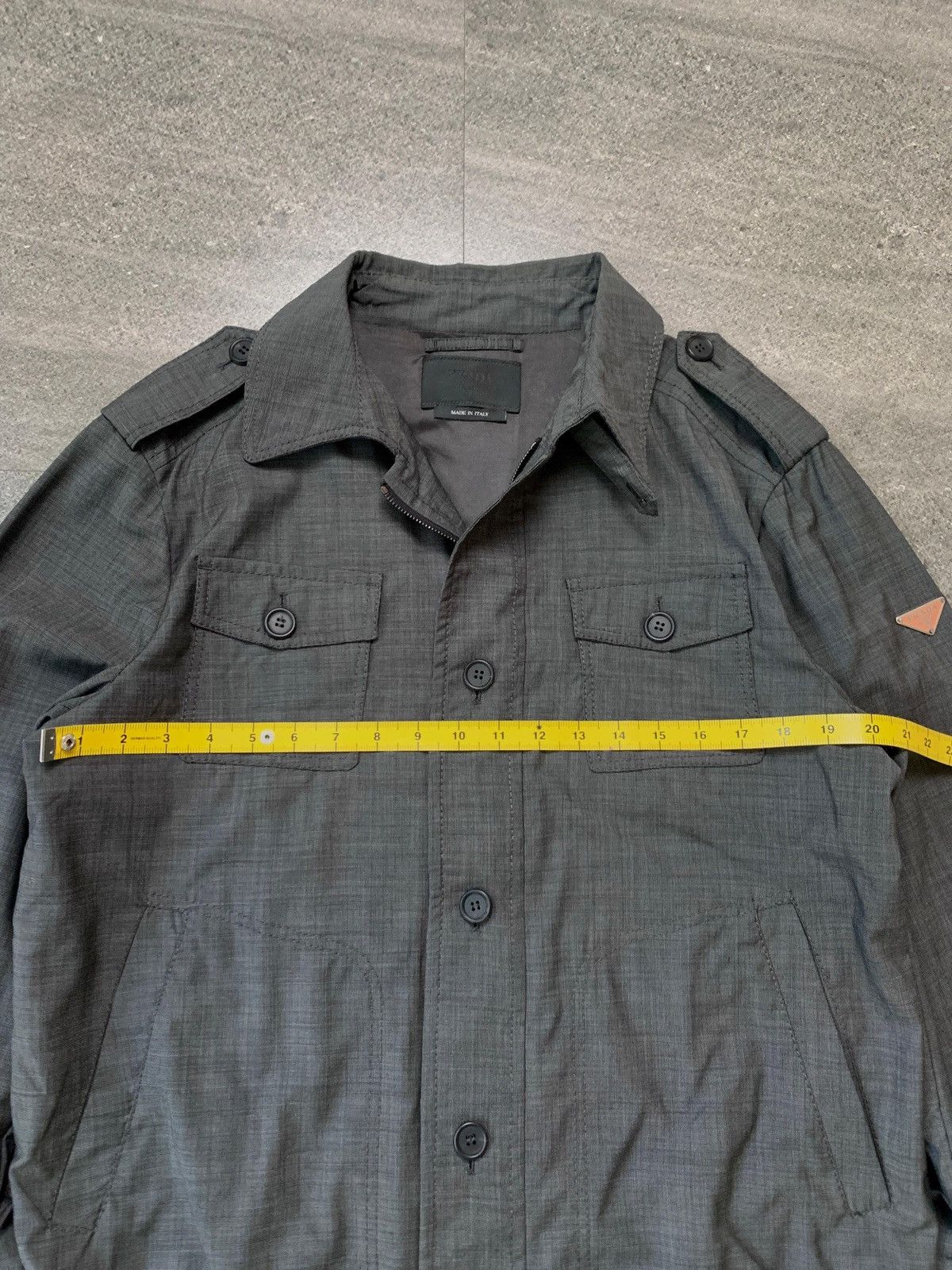 Prada FREE TAX! 2008 Military Wool Light Jacket Size US L / EU 52-54 / 3 - 15 Thumbnail