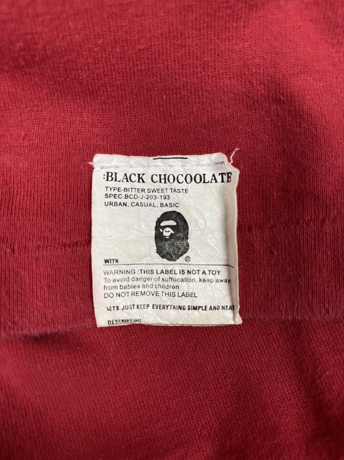 Bape × Chocolate Pre-loved Bathing Ape X Chocoolate Tshirt Size US M / EU 48-50 / 2 - 7 Thumbnail