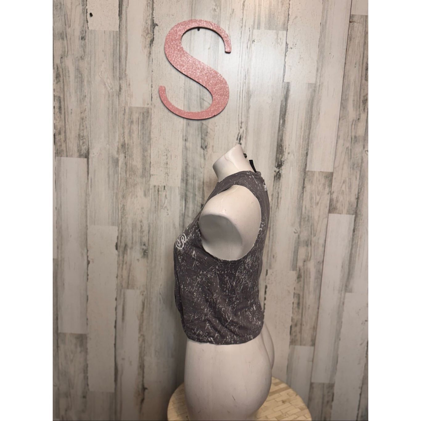 Adidas Adidas Gray Sleeveless Logo Tank | Distressed Workout Crop T Size S / US 4 / IT 40 - 4 Thumbnail