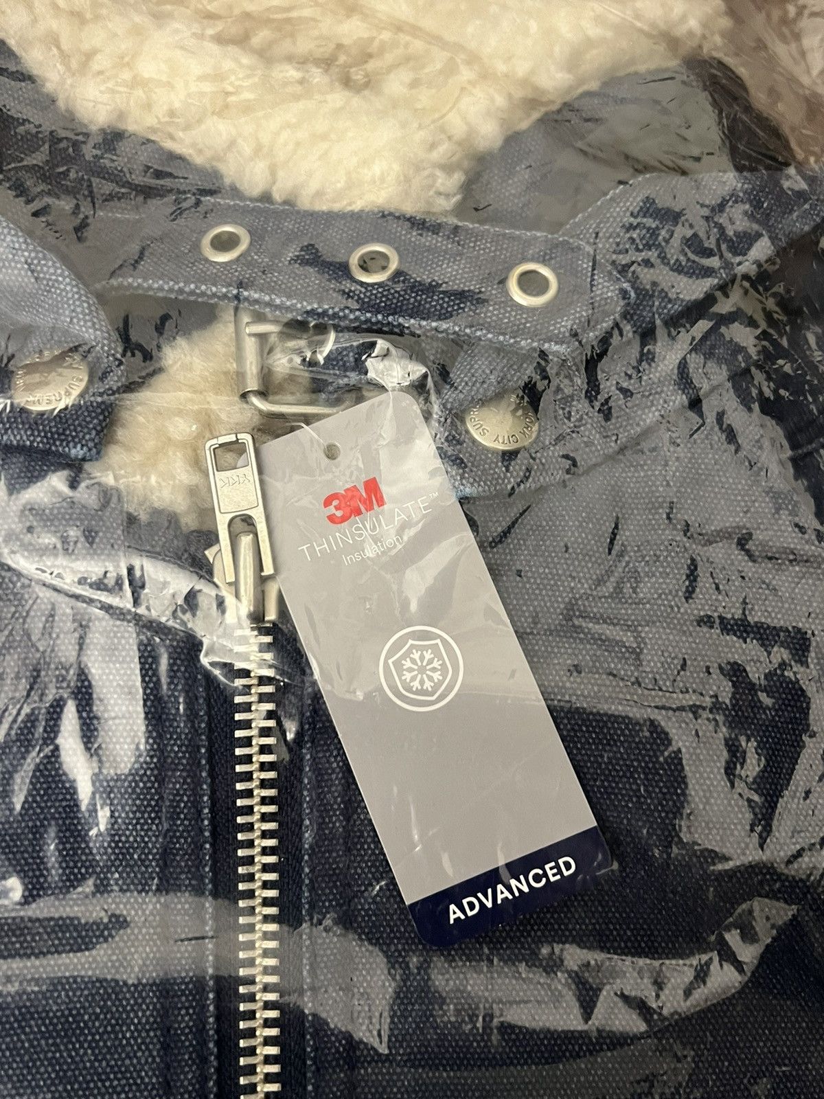 Supreme Supreme FW25 Faux Shearling Lined Zip Bomber Jacket Blue S Size US S / EU 44-46 / 1 - 2 Thumbnail