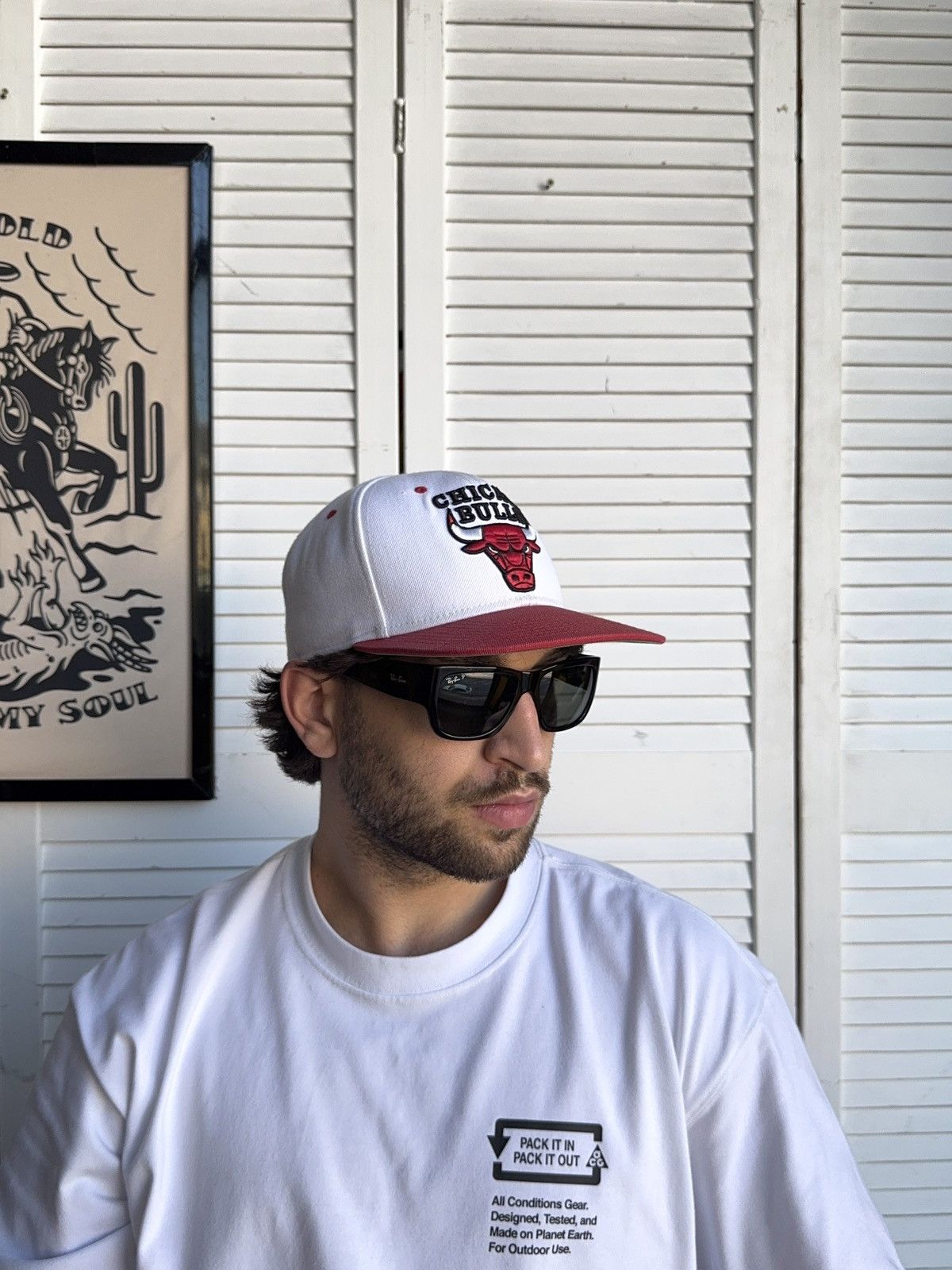 NBA Vintage NBA Chicago Bulls Logo Snap Hat Cap Size ONE SIZE - 4 Thumbnail