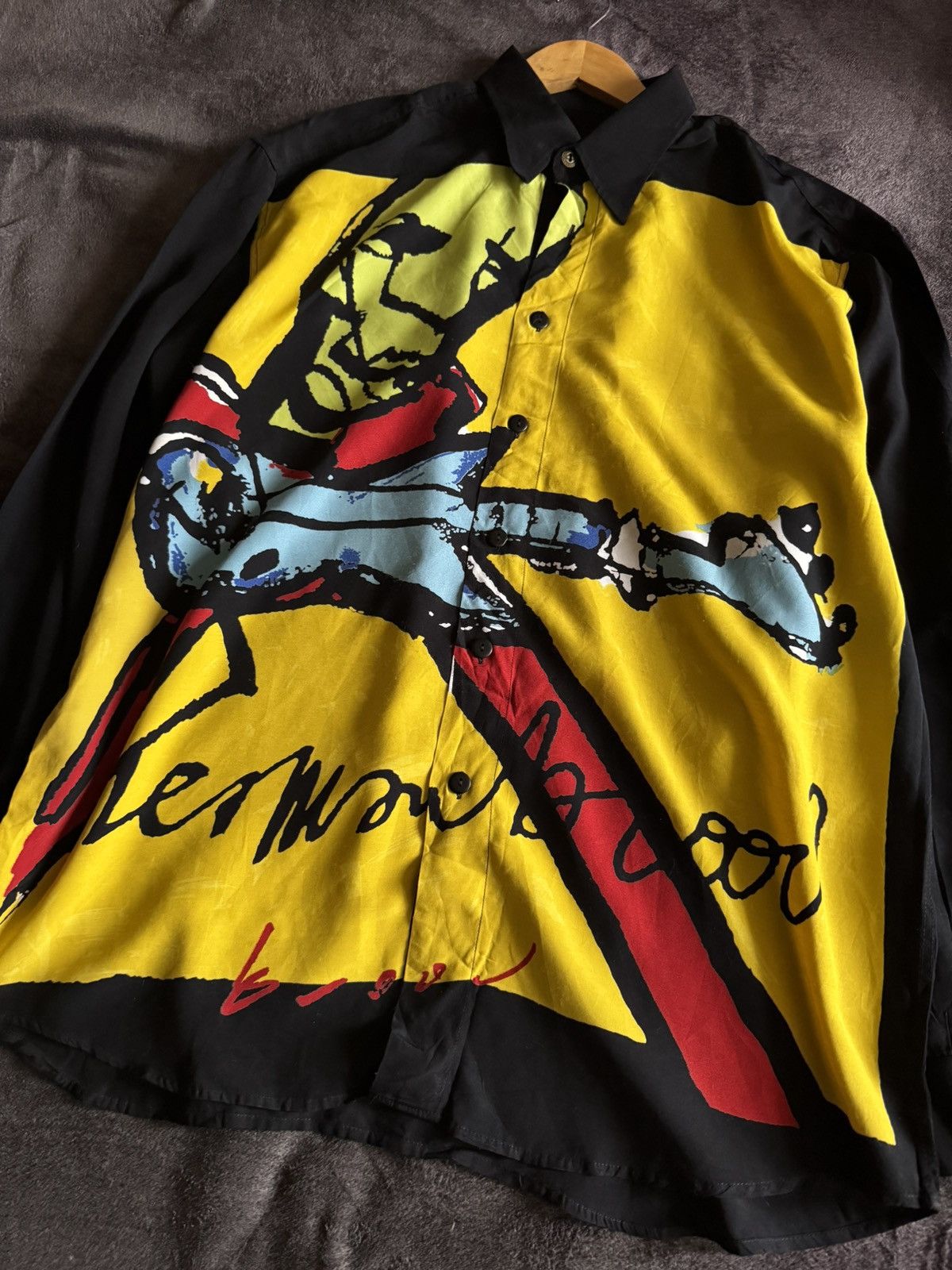 Japanese Brand Herman Brood vintage 1994 Guitarman blouse shirt Merch Size US XL / EU 56 / 4 - 2 Thumbnail