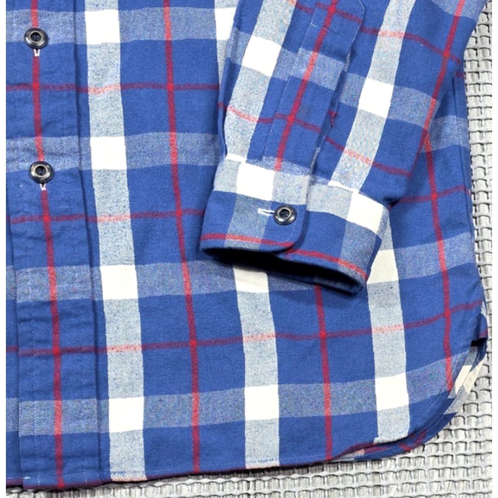 Polo Ralph Lauren VINTAGE Polo Ralph Lauren Shirt Mens M Blue Plaid Naval RLPC Work Flannel Chinstrap Button-Up Size US M / EU 48-50 / 2 - 7 Thumbnail