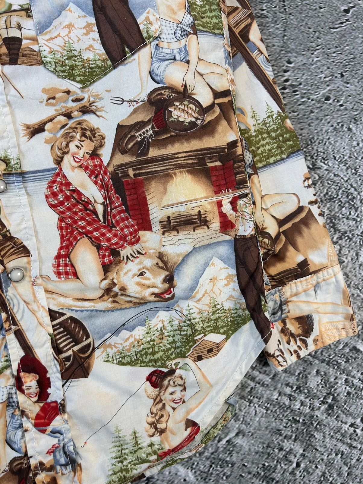 Evisu Evisu shirt button-up playboy style sexy fullprint Size US S / EU 44-46 / 1 - 2 Thumbnail