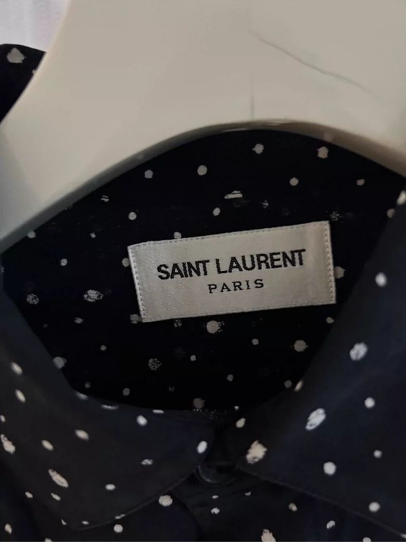 Saint Laurent Paris Saint Laurent Paris size 36 19fw splash-ink baby's breath Size US M / EU 48-50 / 2 - 2 Thumbnail