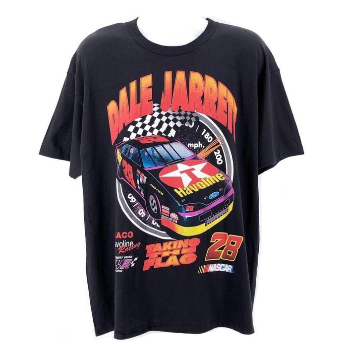 Lee Dale Jarrett NASCAR Taking the Flag tshirt NWT 90s vintage | Grailed