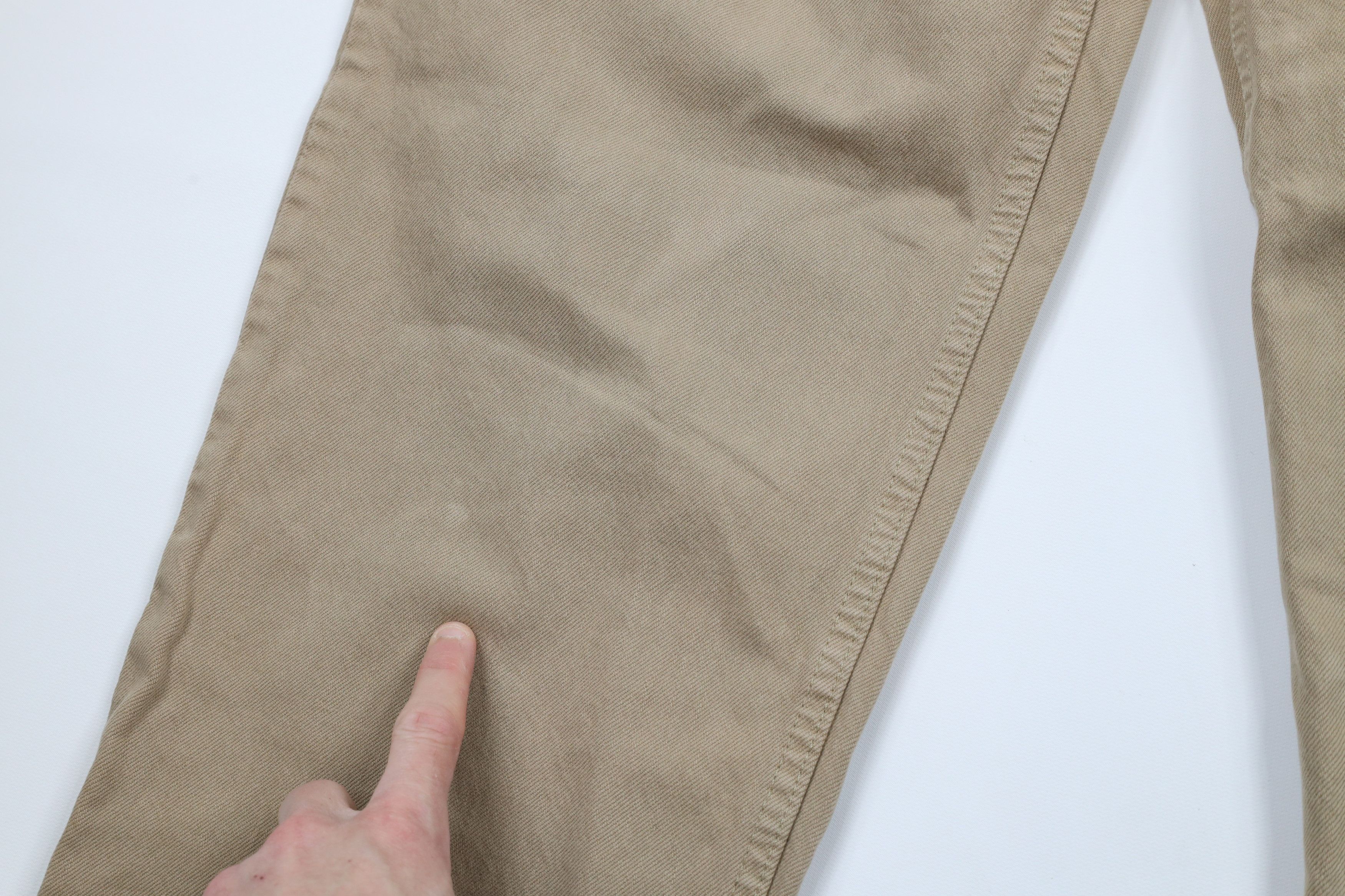 Levi's × Vintage Vintage 90s Levis 550 Relaxed Fit Denim Jeans Beige USA Size US 36 / EU 52 - 5 Thumbnail
