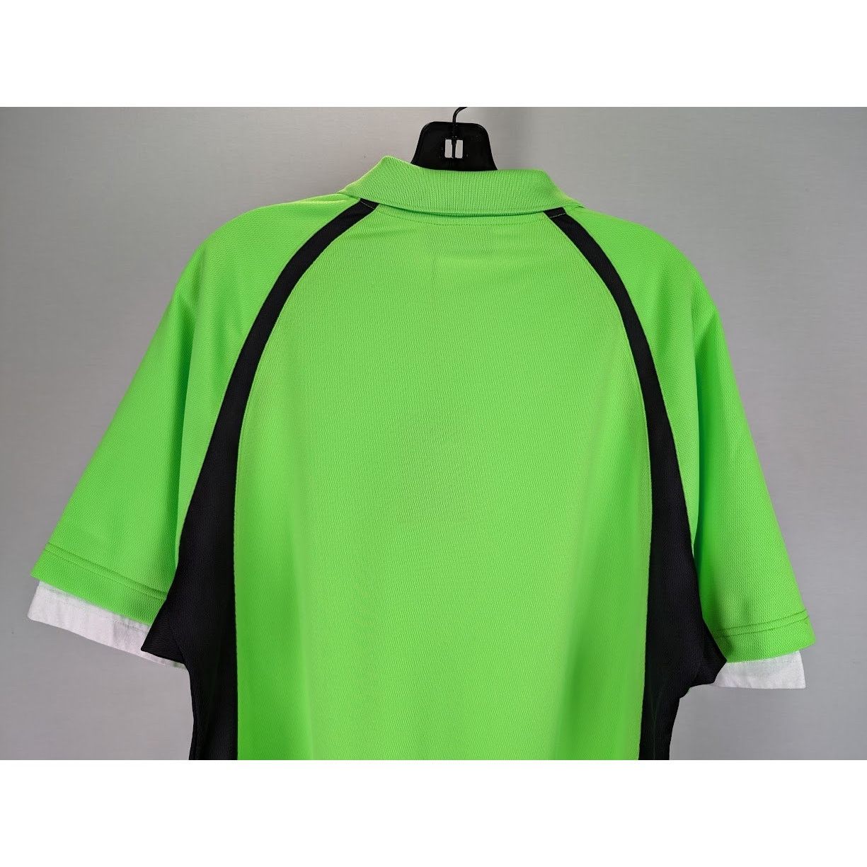 Balenciaga o1rshd1 Layered S/S Polo Shirt Pique in Green-Dark Green Size US XXS / EU 40 - 9 Thumbnail