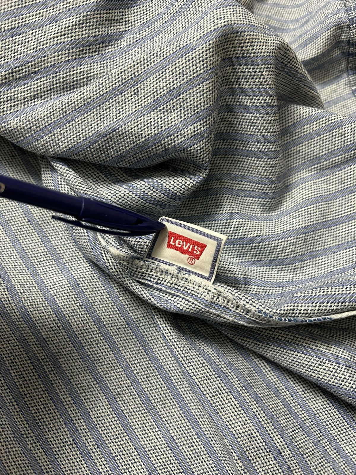 Levi's Vintage 90’s Levi’s Striped Button Up Retro Overshirt Shirt Size US L / EU 52-54 / 3 - 6 Thumbnail