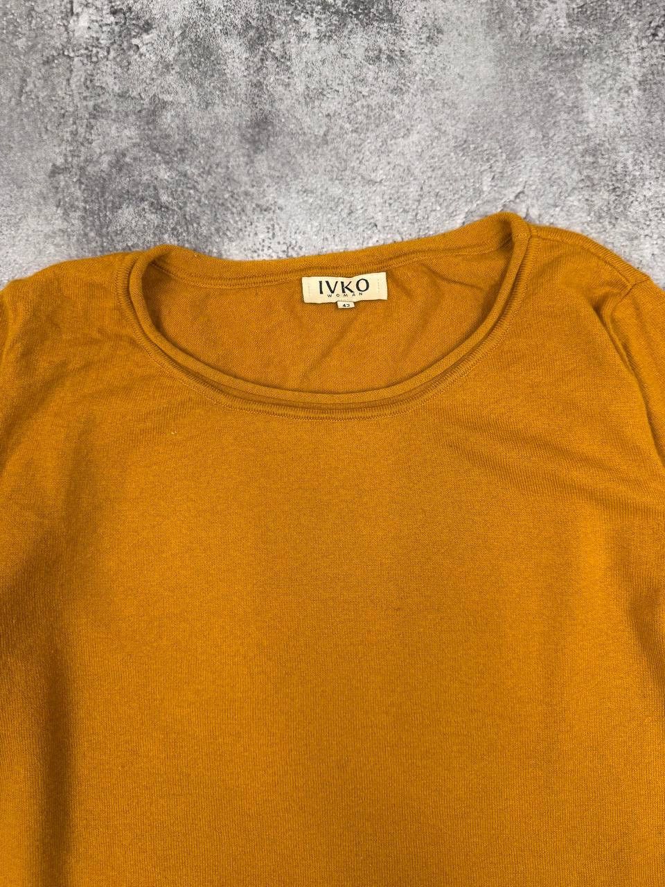 Other IVKO Woman Women Knit Long Sleeve Top Mustard Crewneck SizeM Size M / US 6-8 / IT 42-44 - 3 Thumbnail