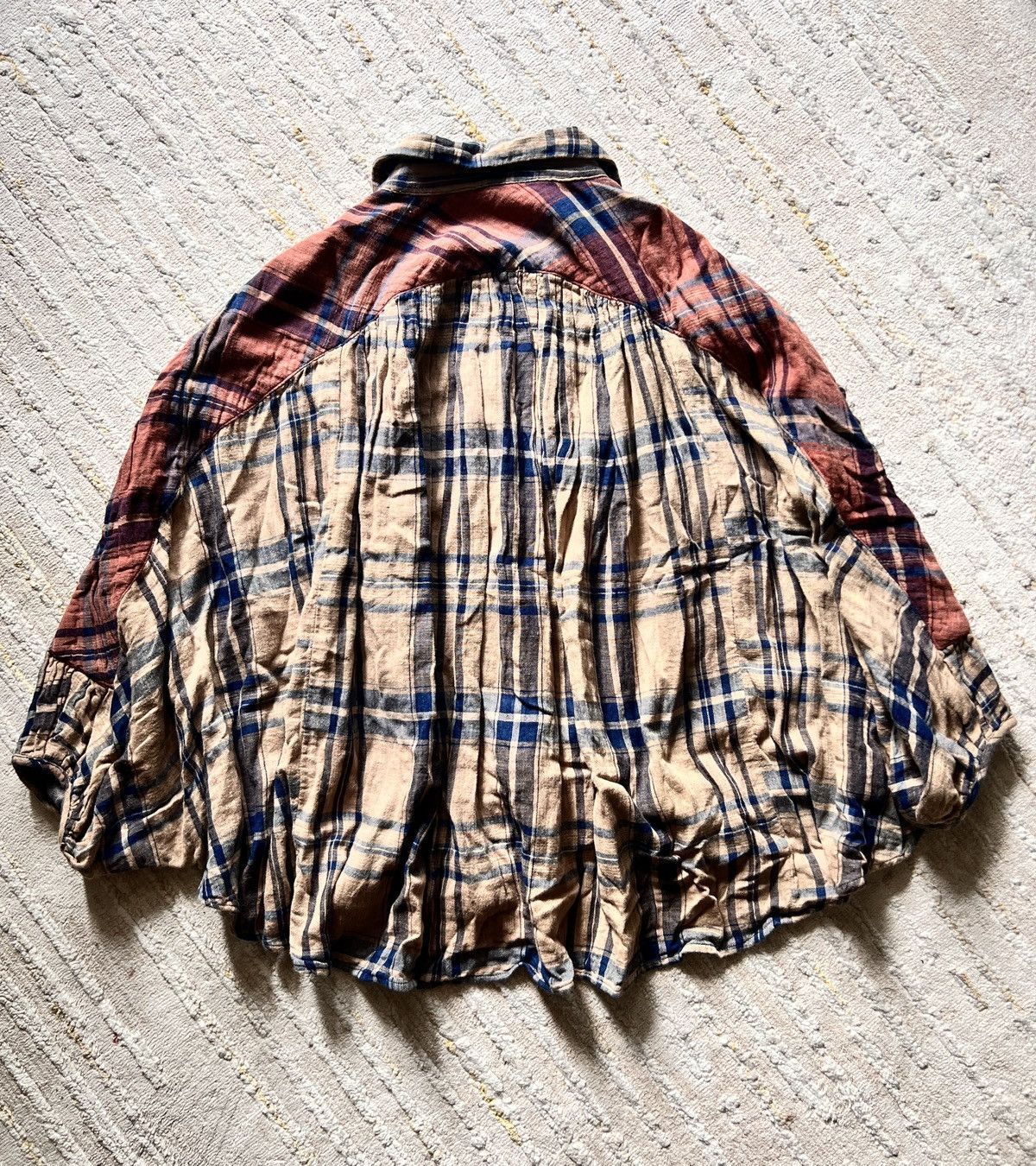 Kapital Kapital Checkered Poncho Button Up Shirt Size US S / EU 44-46 / 1 - 14 Thumbnail